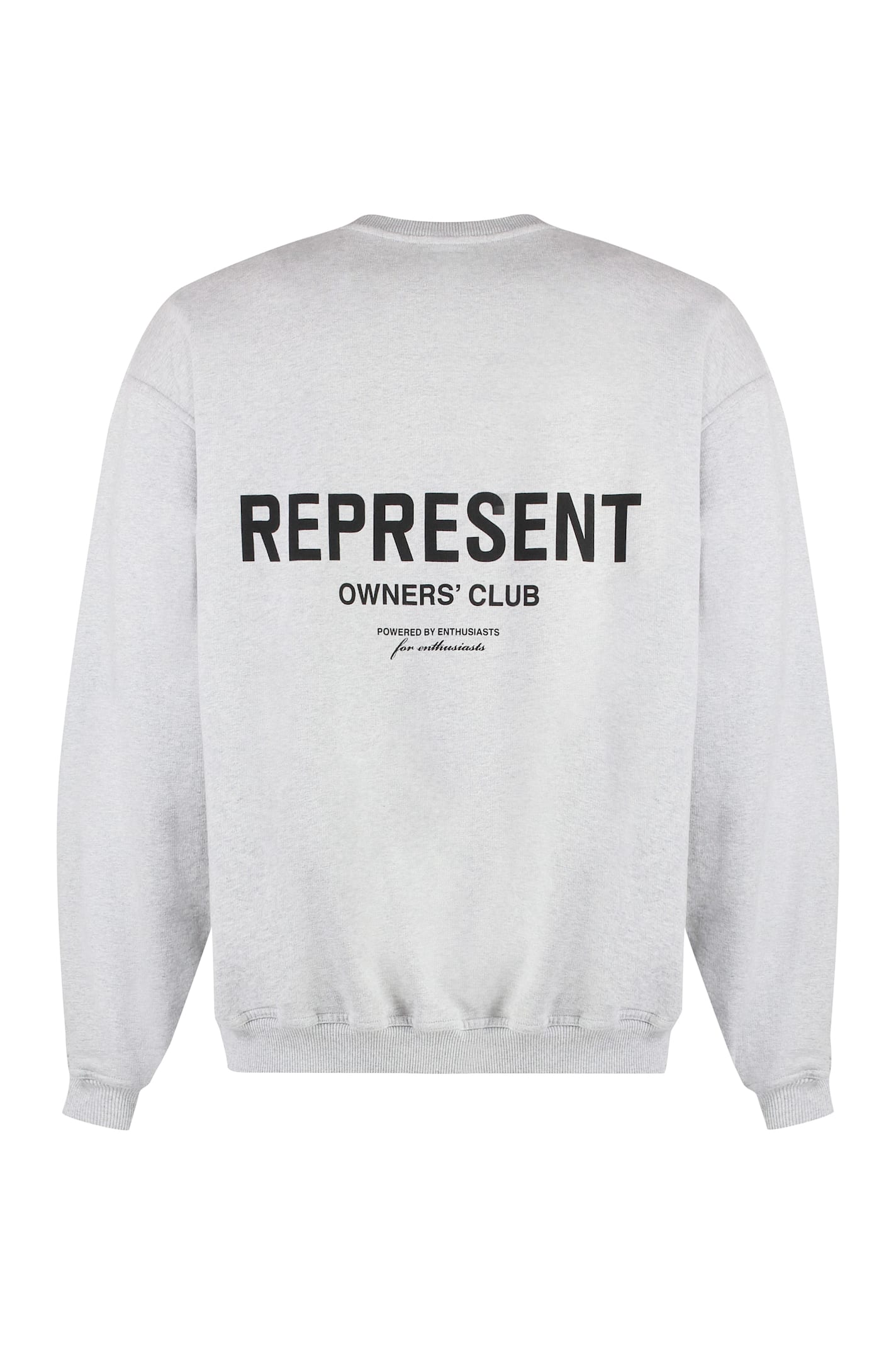Represent Owners Club Oversize Cotton Sweatshirt In Grey