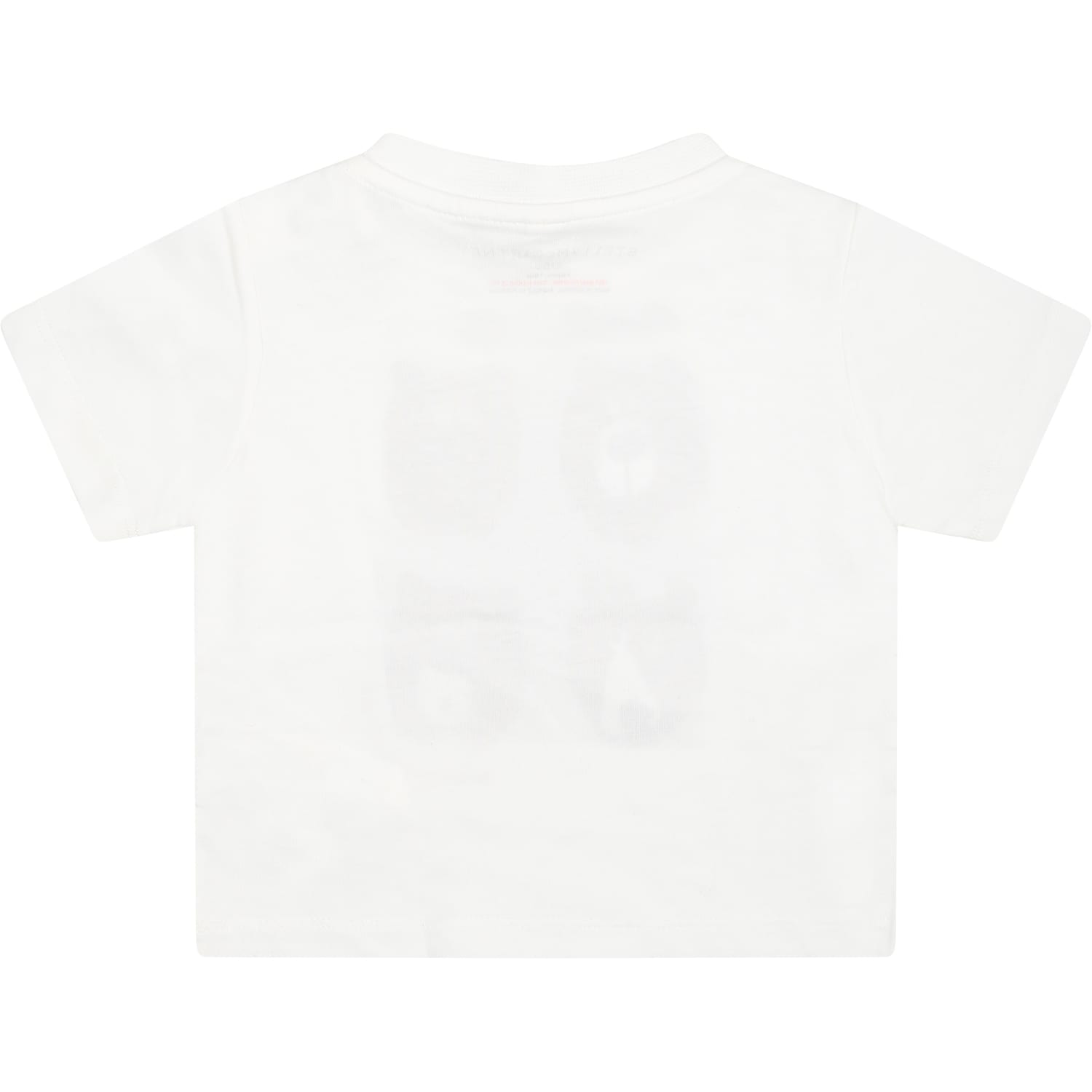 Shop Stella Mccartney Ivory T-shirt For Baby Girl With Bears