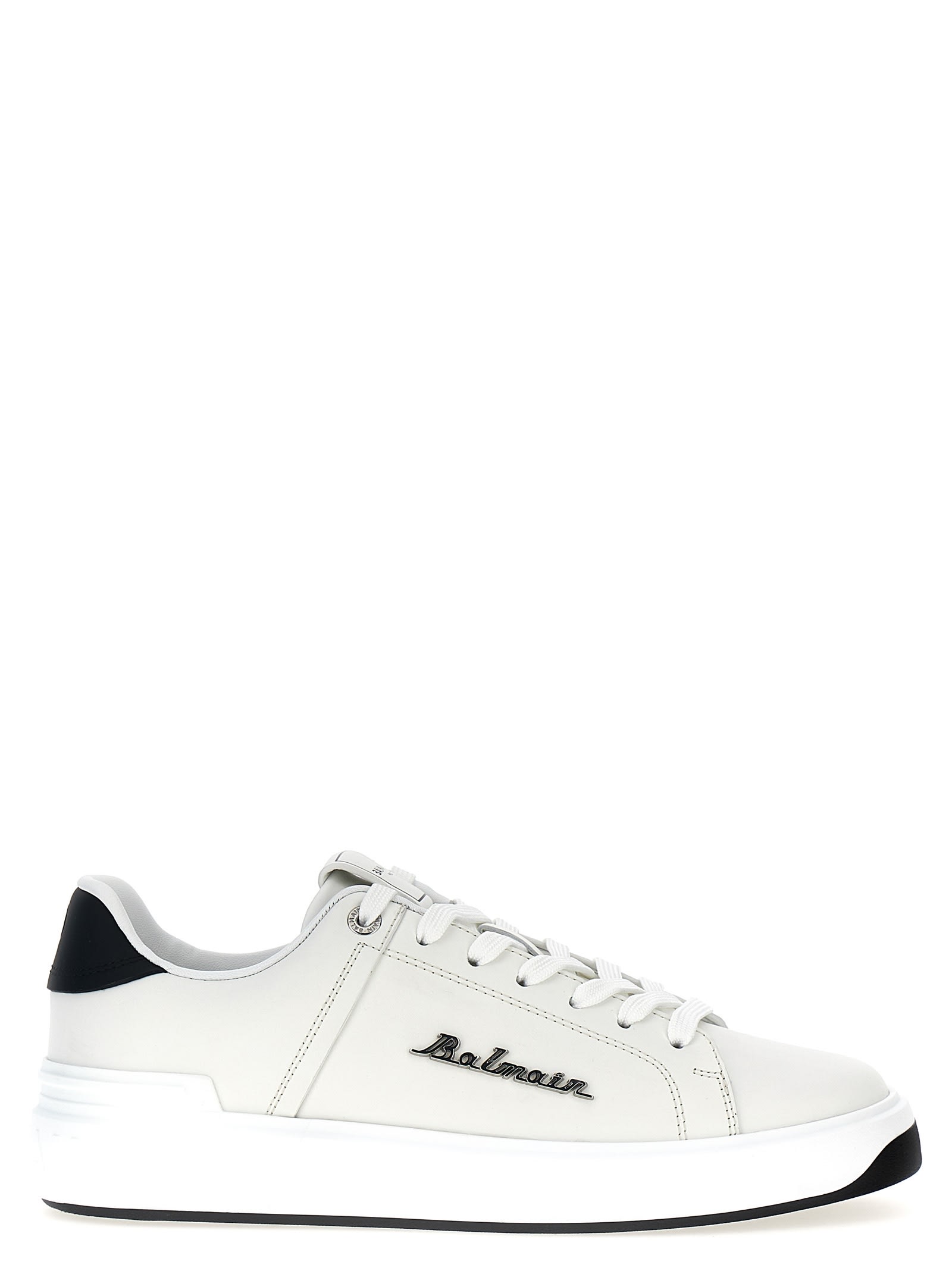 Shop Balmain B-court Sneakers In Black