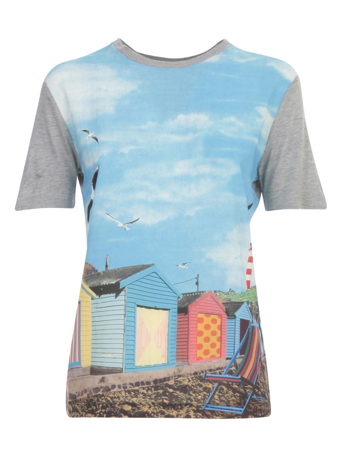 PS BY PAUL SMITH T-SHIRT W/SAND PRINTING,11310256