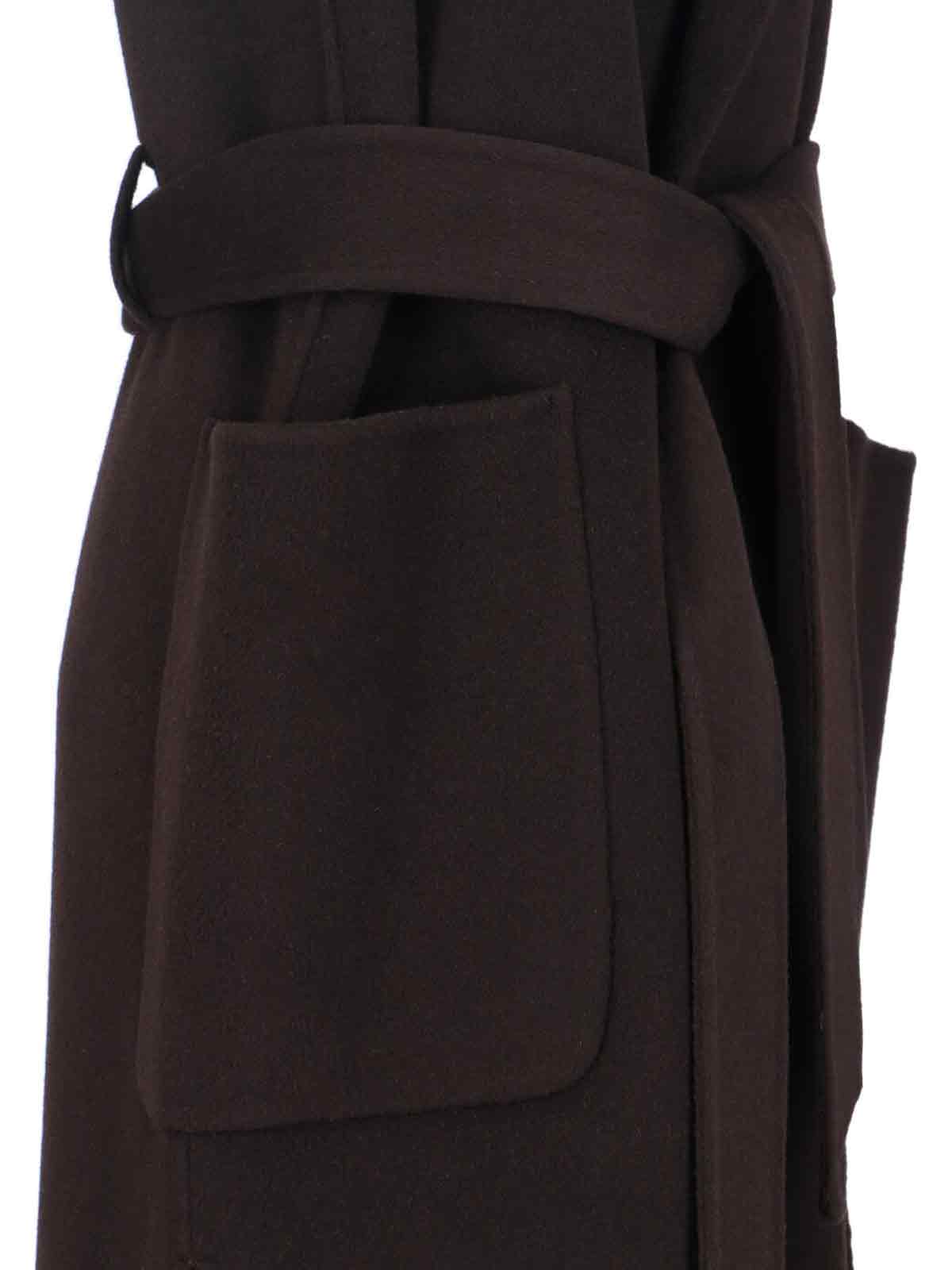 Ivy & Oak Clarissa Sheath Coat In Black