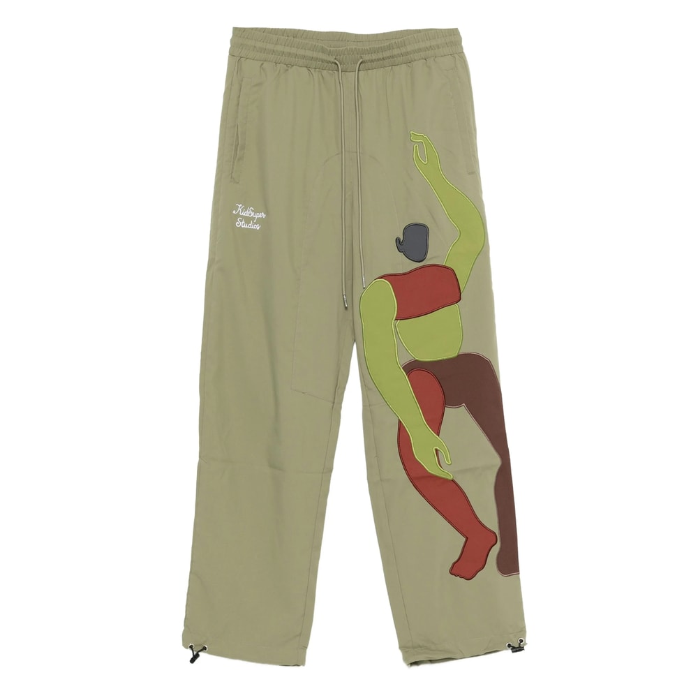 Kidsuper Drawstring Casual Pants In Green