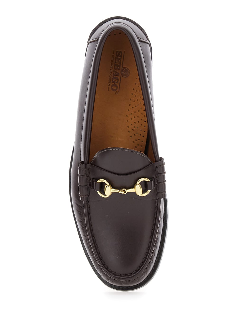 Sebago Horsebit Leather Loafers In Brown