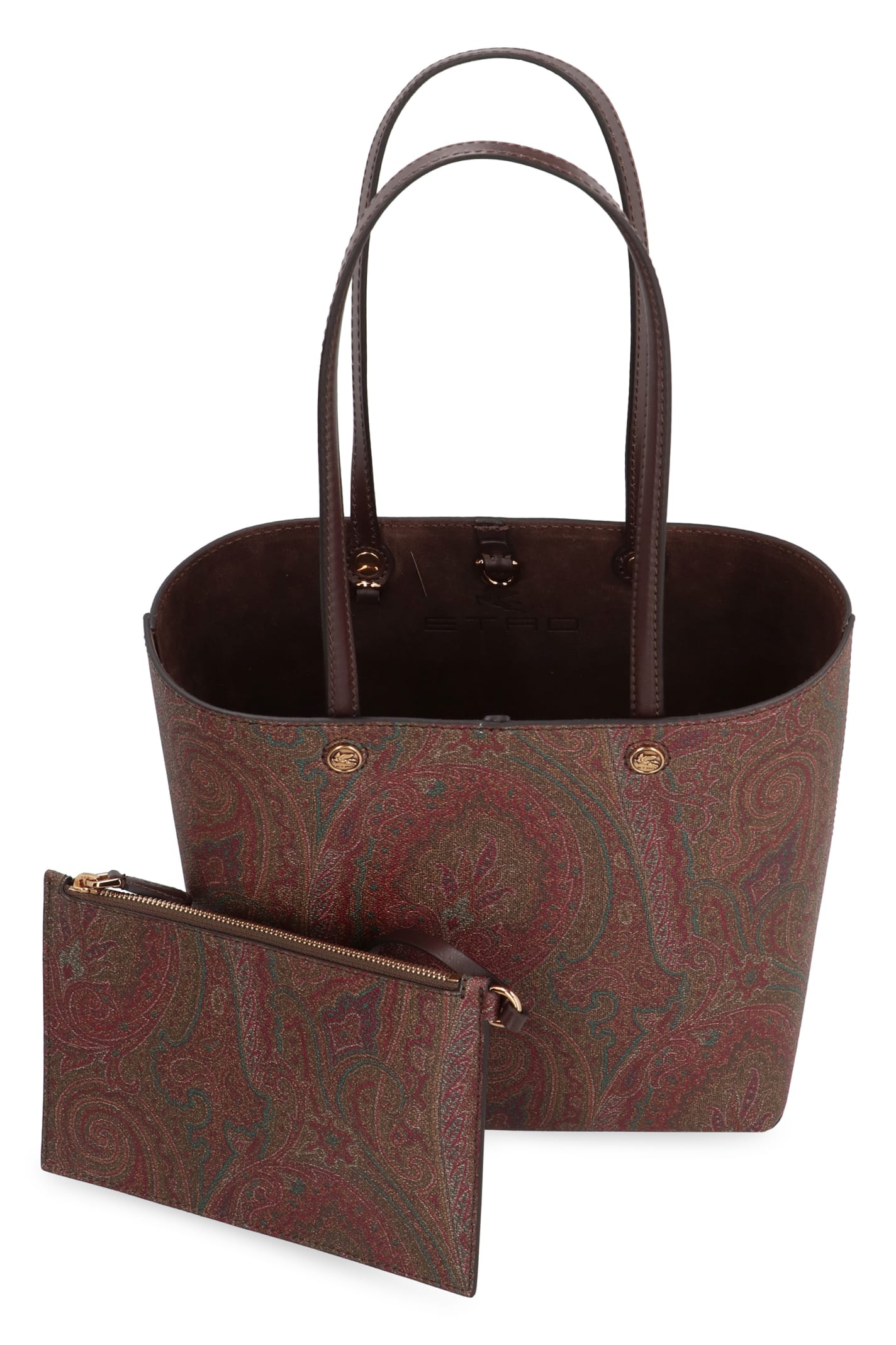 Etro Essential Jacquard Fabric Tote In Multicolor