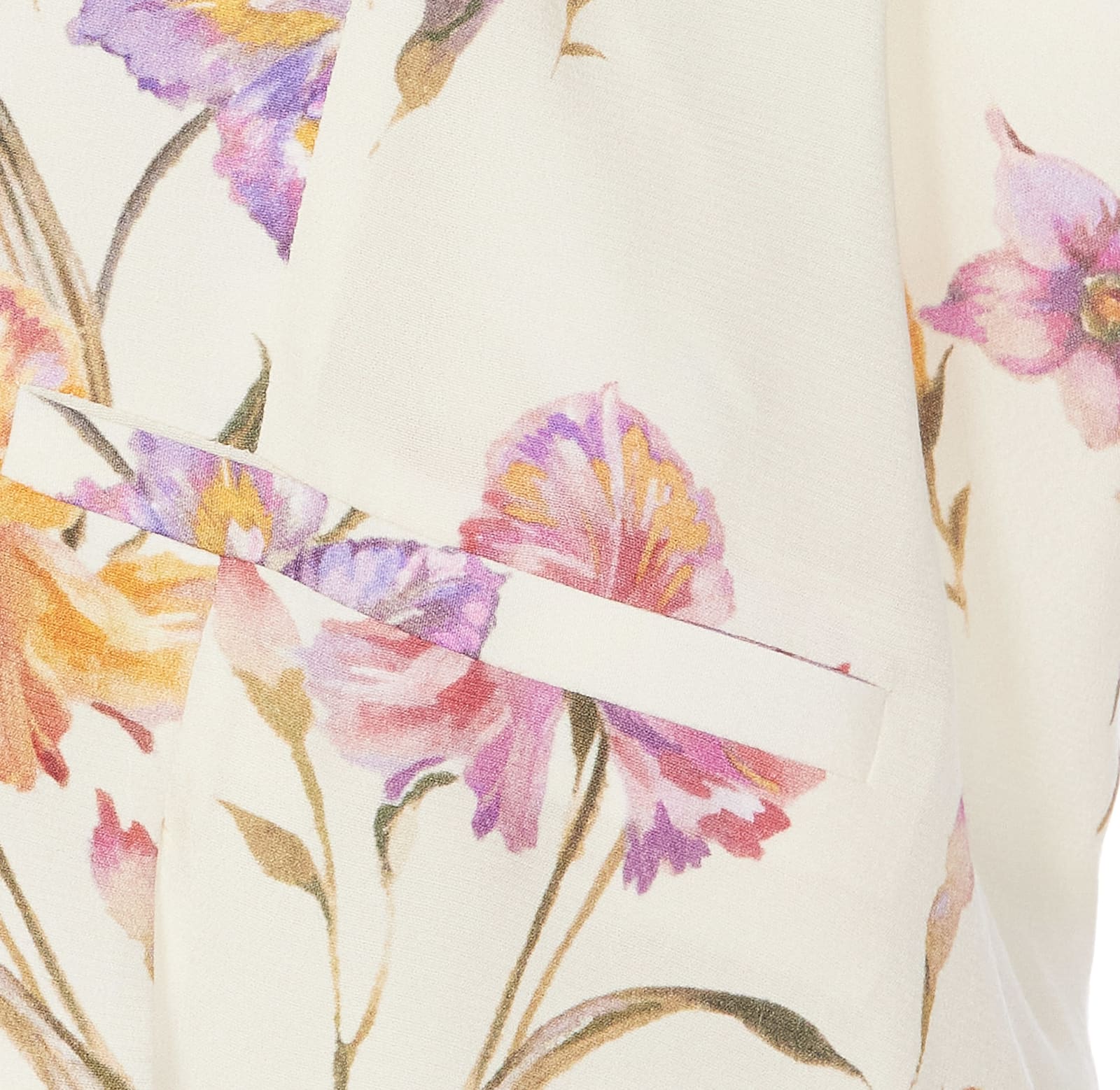 Shop Twinset Floral Print Top In White