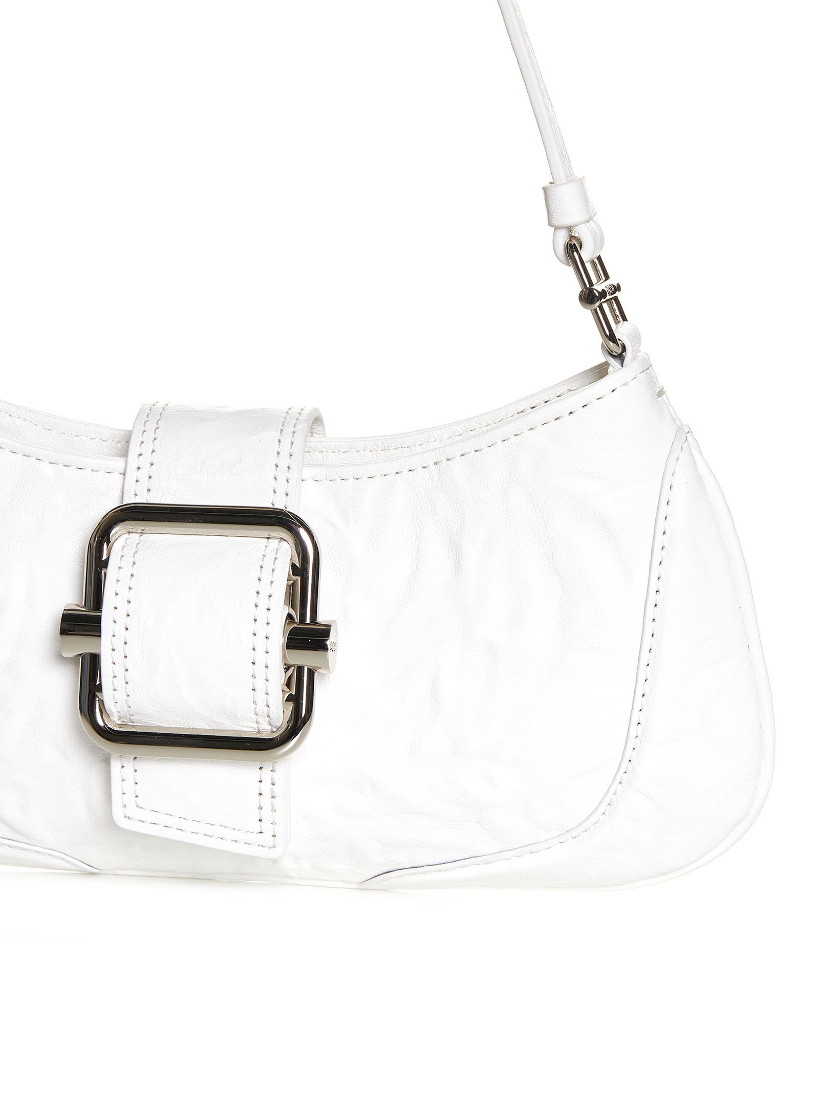 Shop Osoi Shoulder Bag In Crinkle White