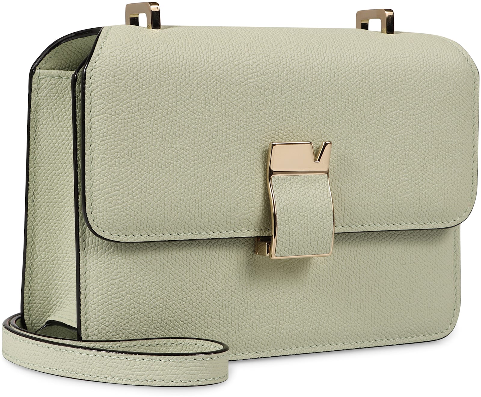 VALEXTRA NOLO LEATHER MINI CROSSBODY BAG 