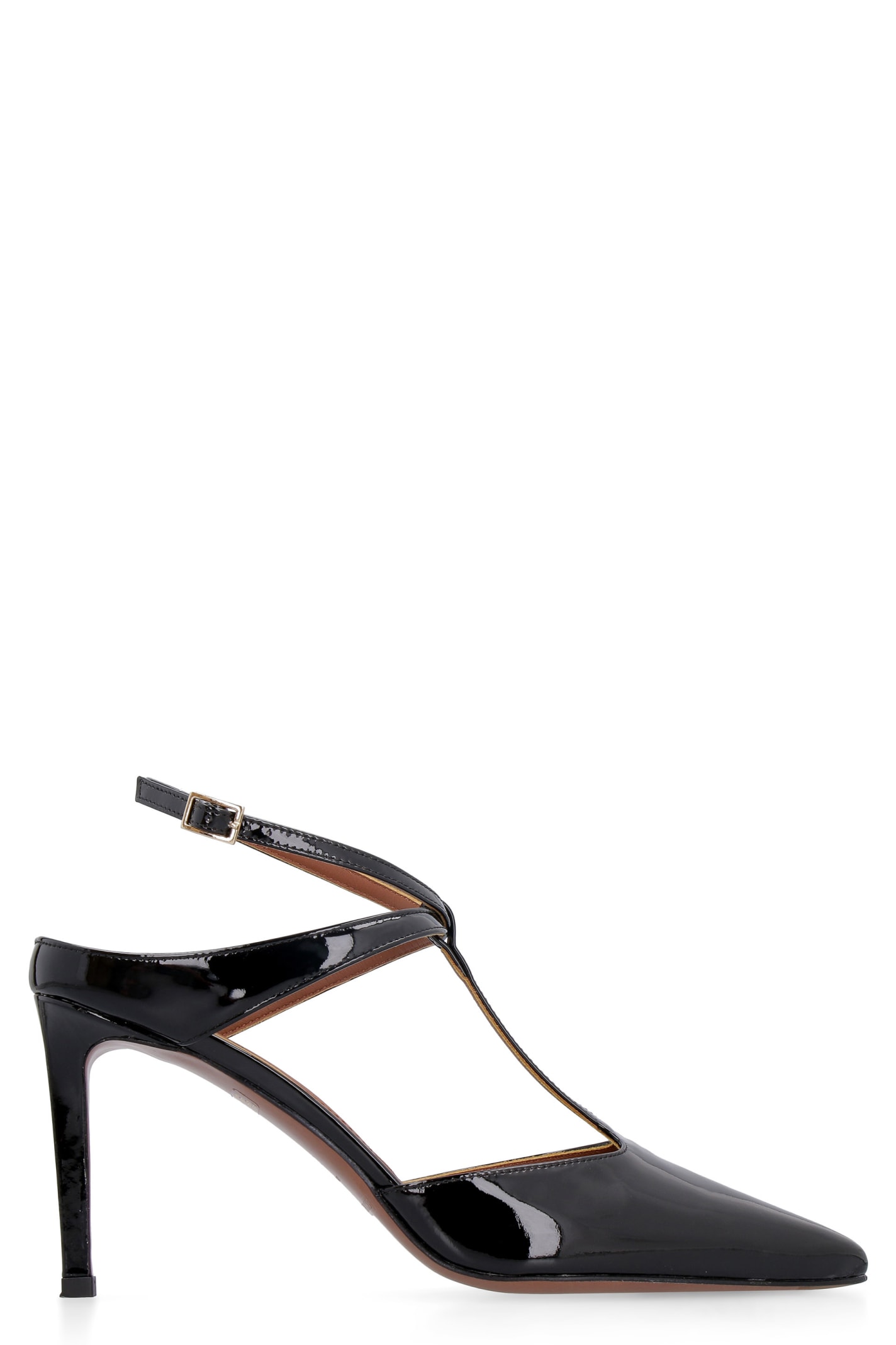 L'AUTRE CHOSE PATENT LEATHER POINTY-TOE SLINGBACK,11271708