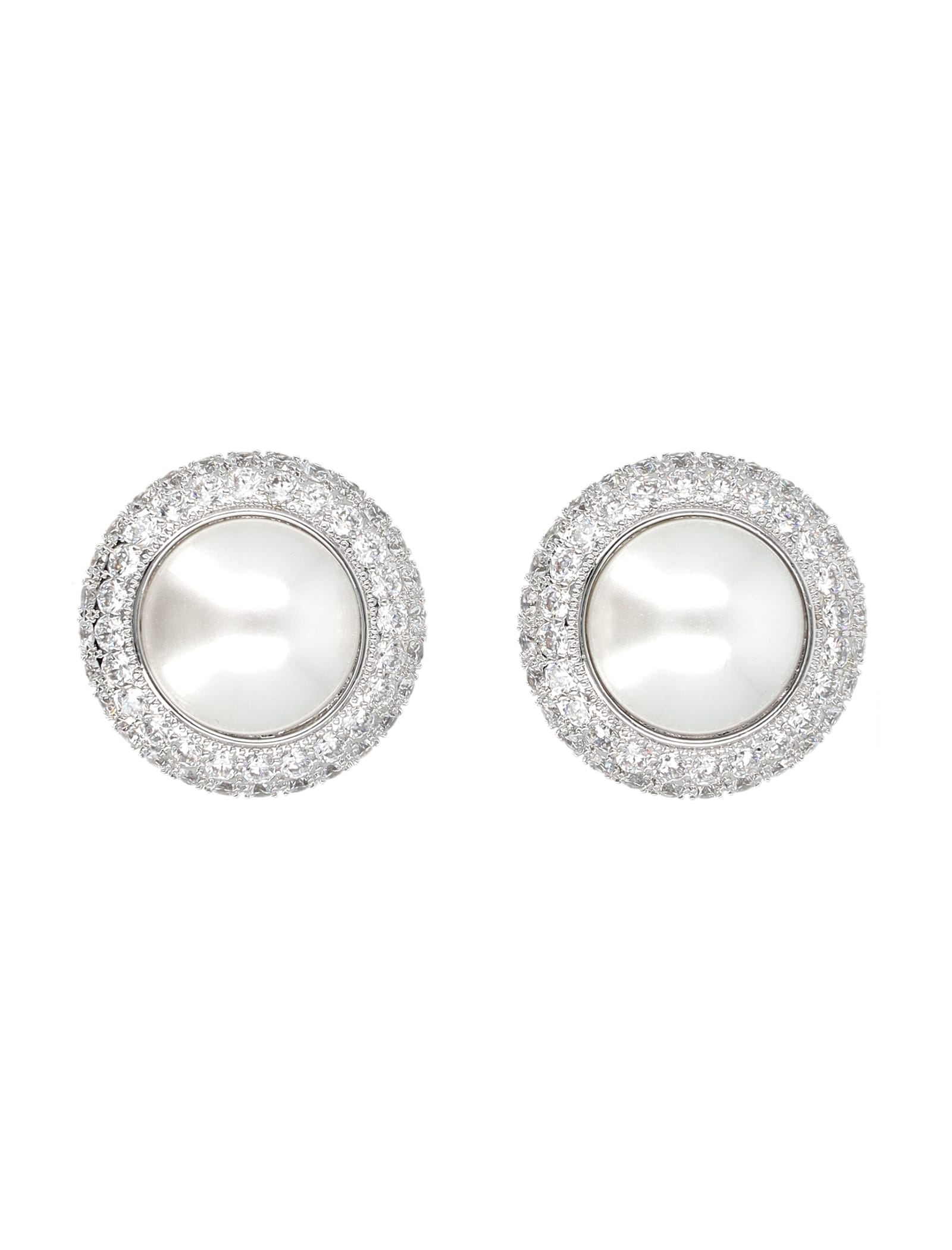 SELF-PORTRAIT CRYSTAL PEARL EARRINGS 