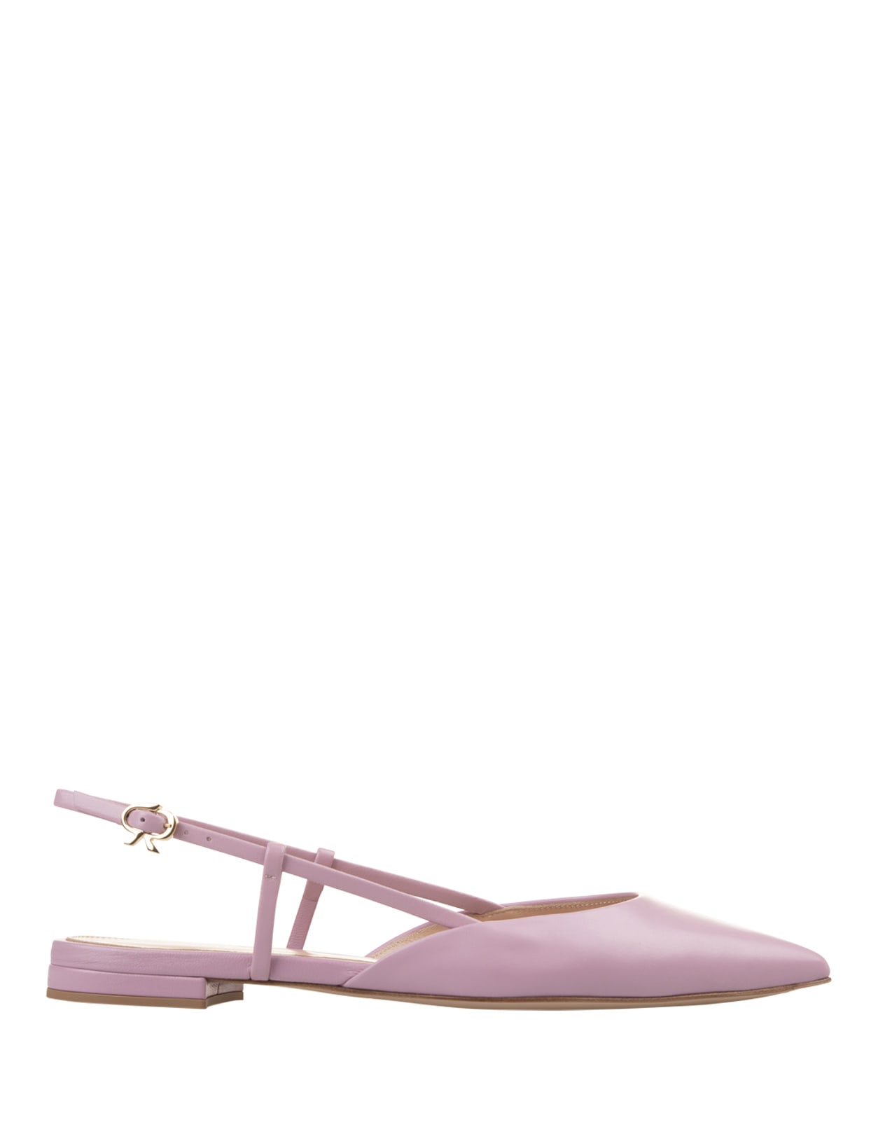 Shop Gianvito Rossi Ascent 05 Slingbacks In Mauve Pink Nappa Leather