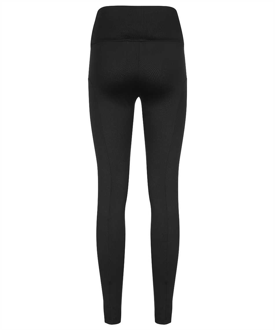 Msgm High-waisted Ribbed Straight Trousers In Black