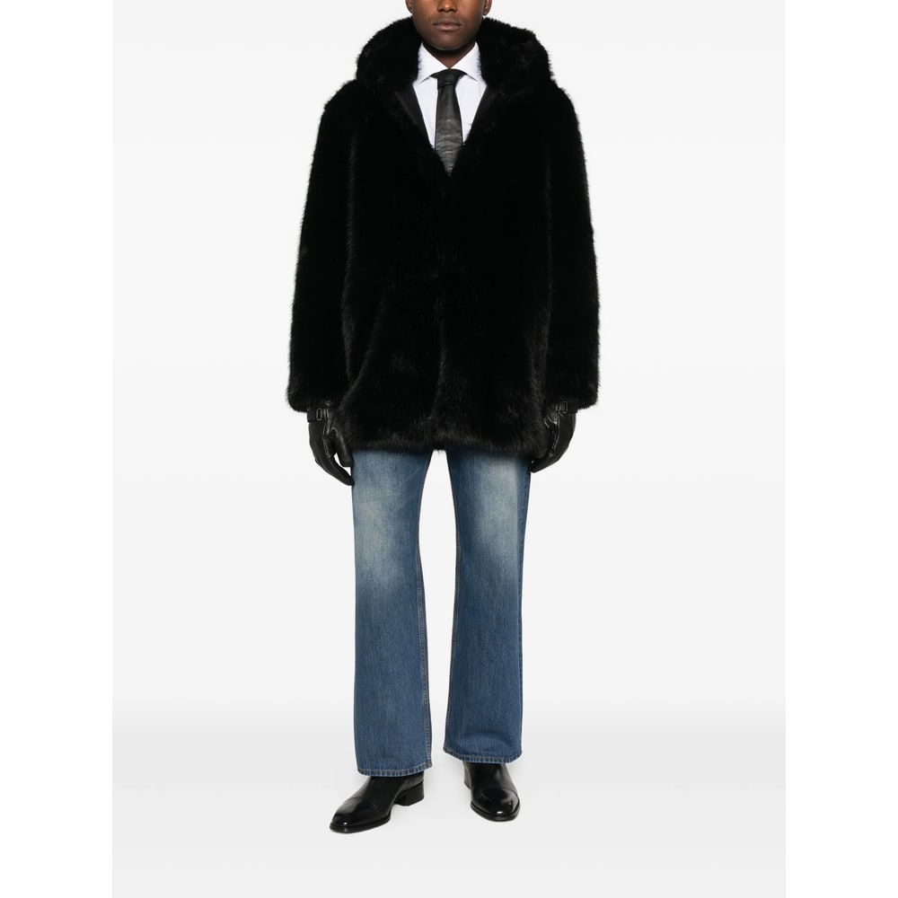 Tonywack Hooded Coat In Black