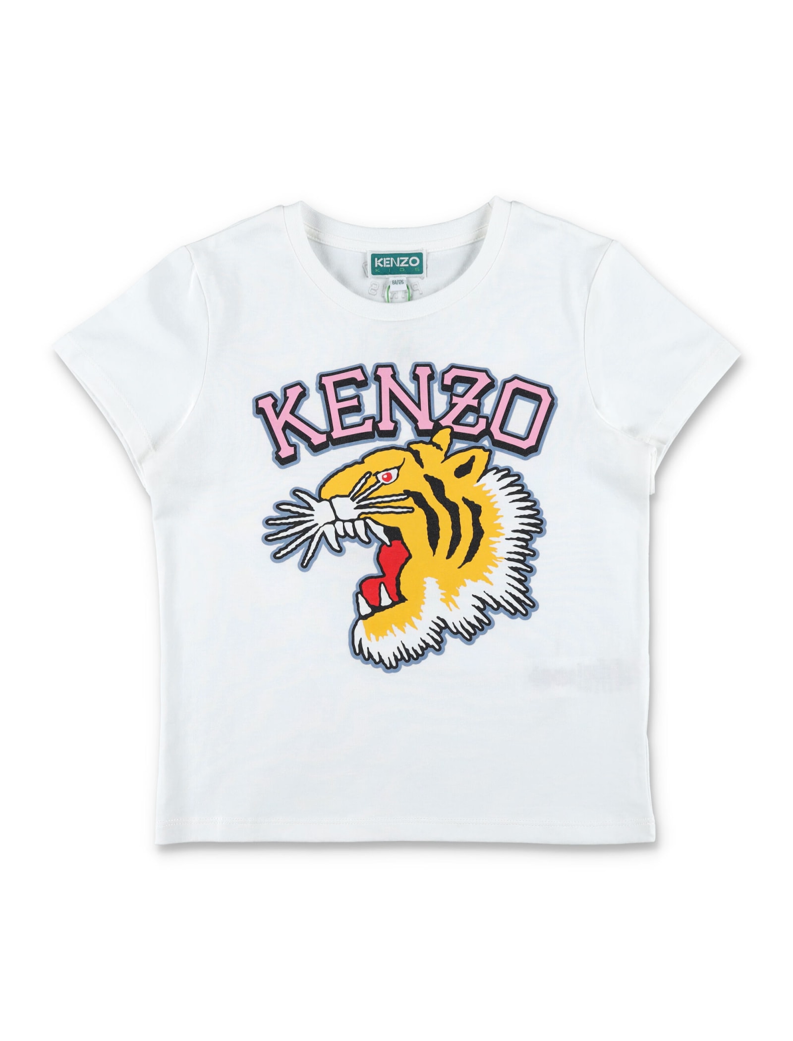 Kenzo Kids' Tiger T-shirt In Ivory
