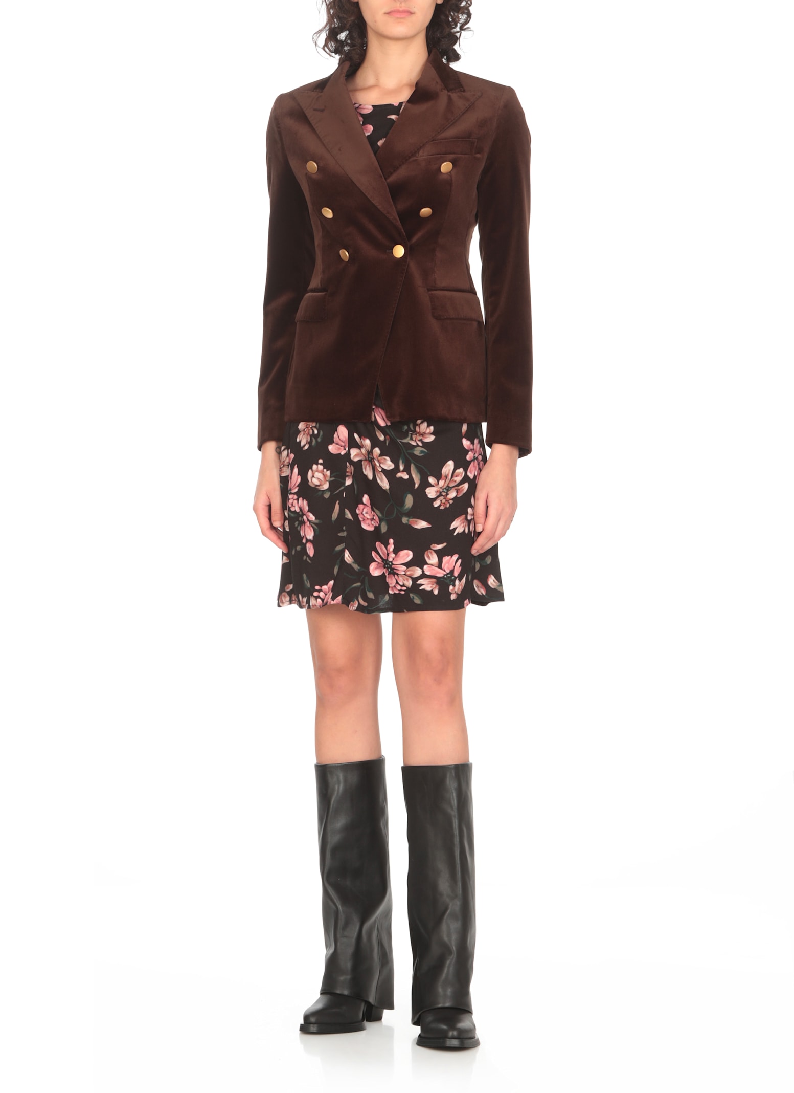 Shop Tagliatore Alicya Blazer In Brown