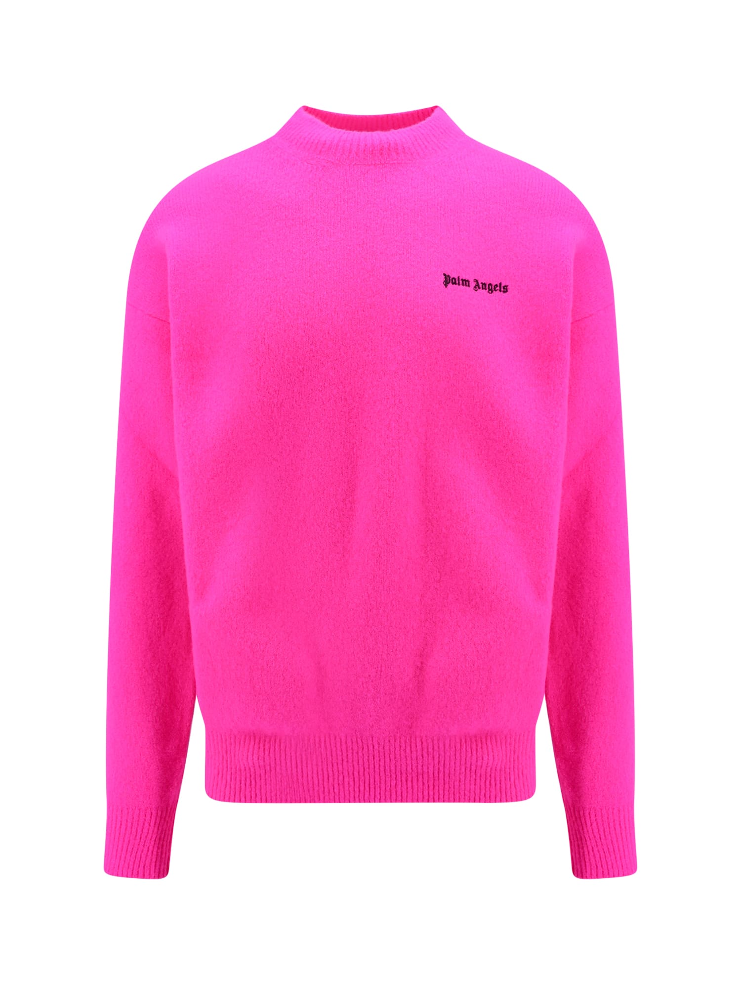 Shop Palm Angels Sweater In Fuxia/bianco