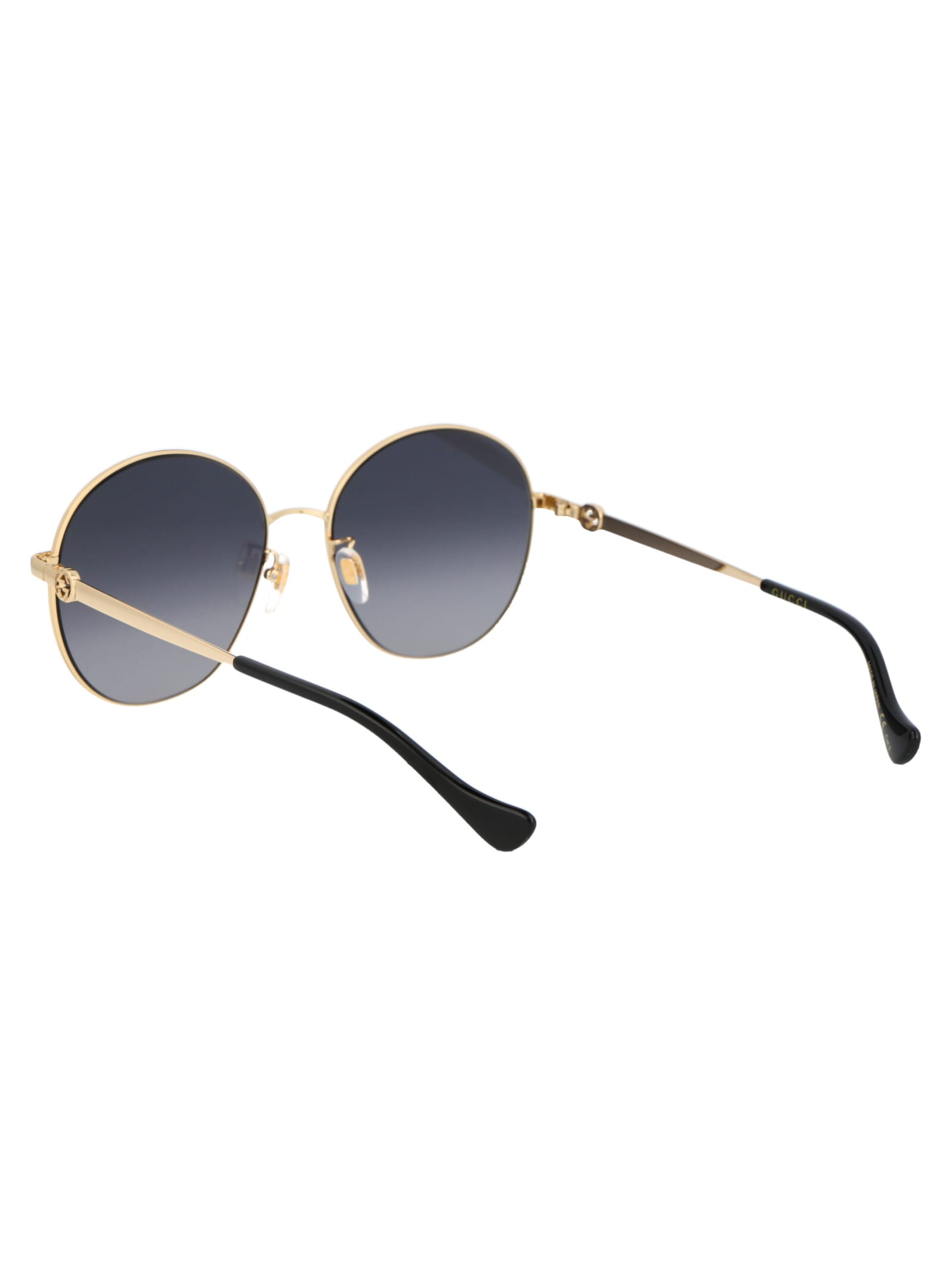 Shop Gucci Gg1090sa Sunglasses In 001 Gold Gold Grey