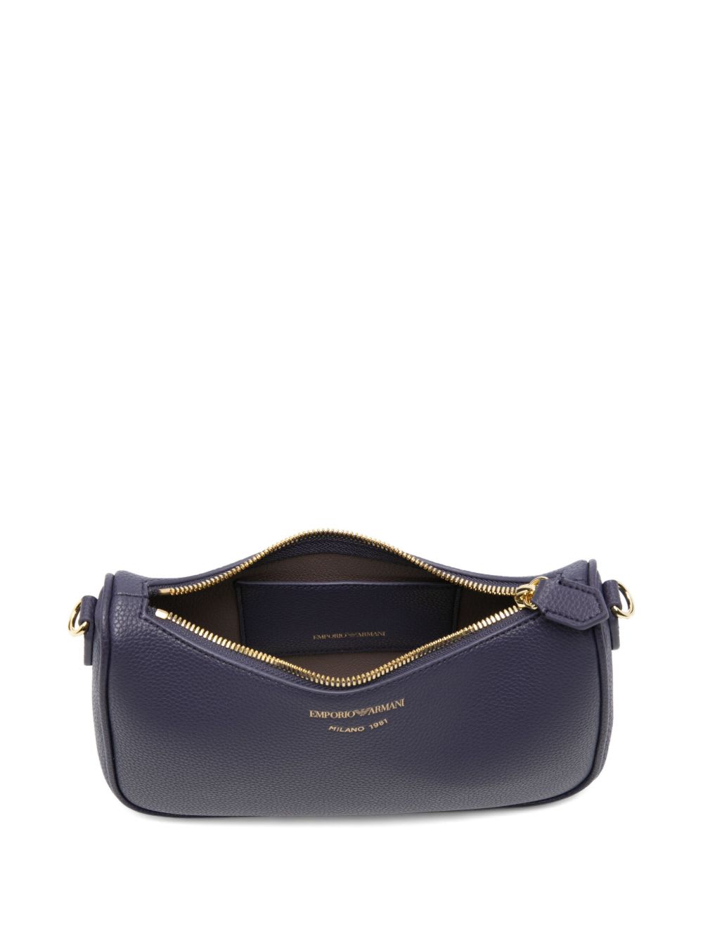Emporio Armani Logo-detail Shoulder Bag In Blue