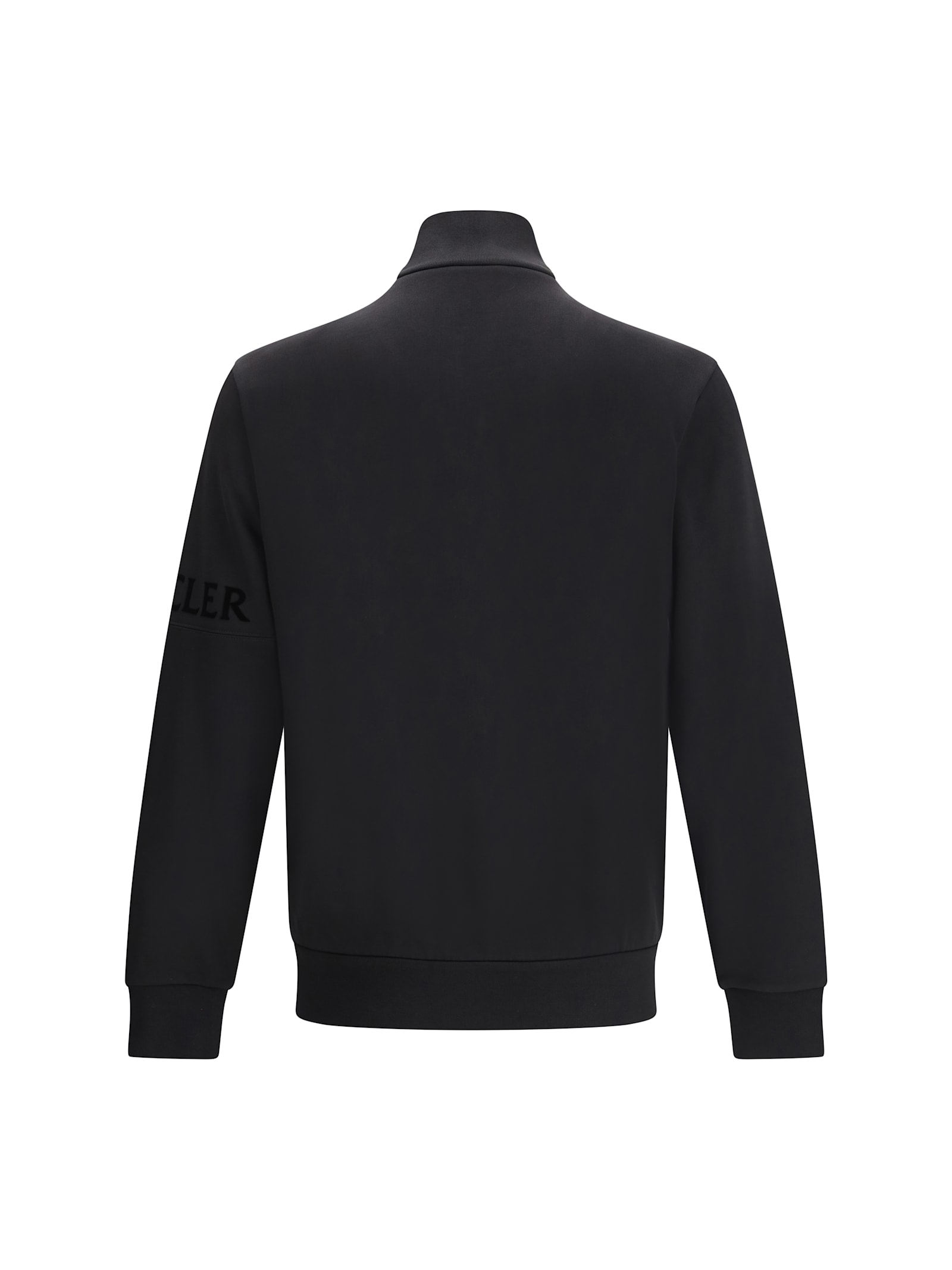 Moncler High Collar Long Sleeve Casual Jacket In Black