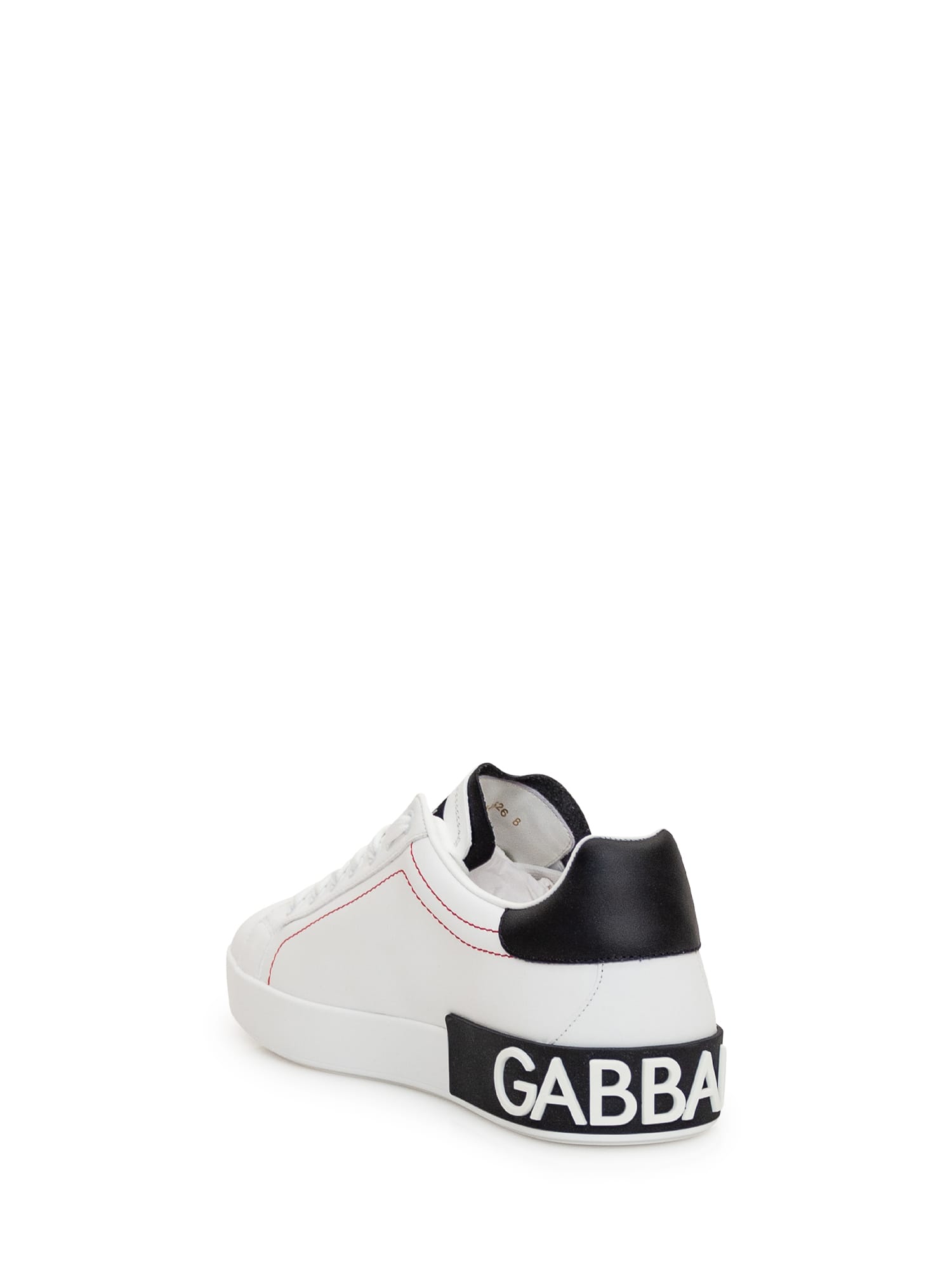 Shop Dolce & Gabbana Sneaker Portofino In Bianco/nero