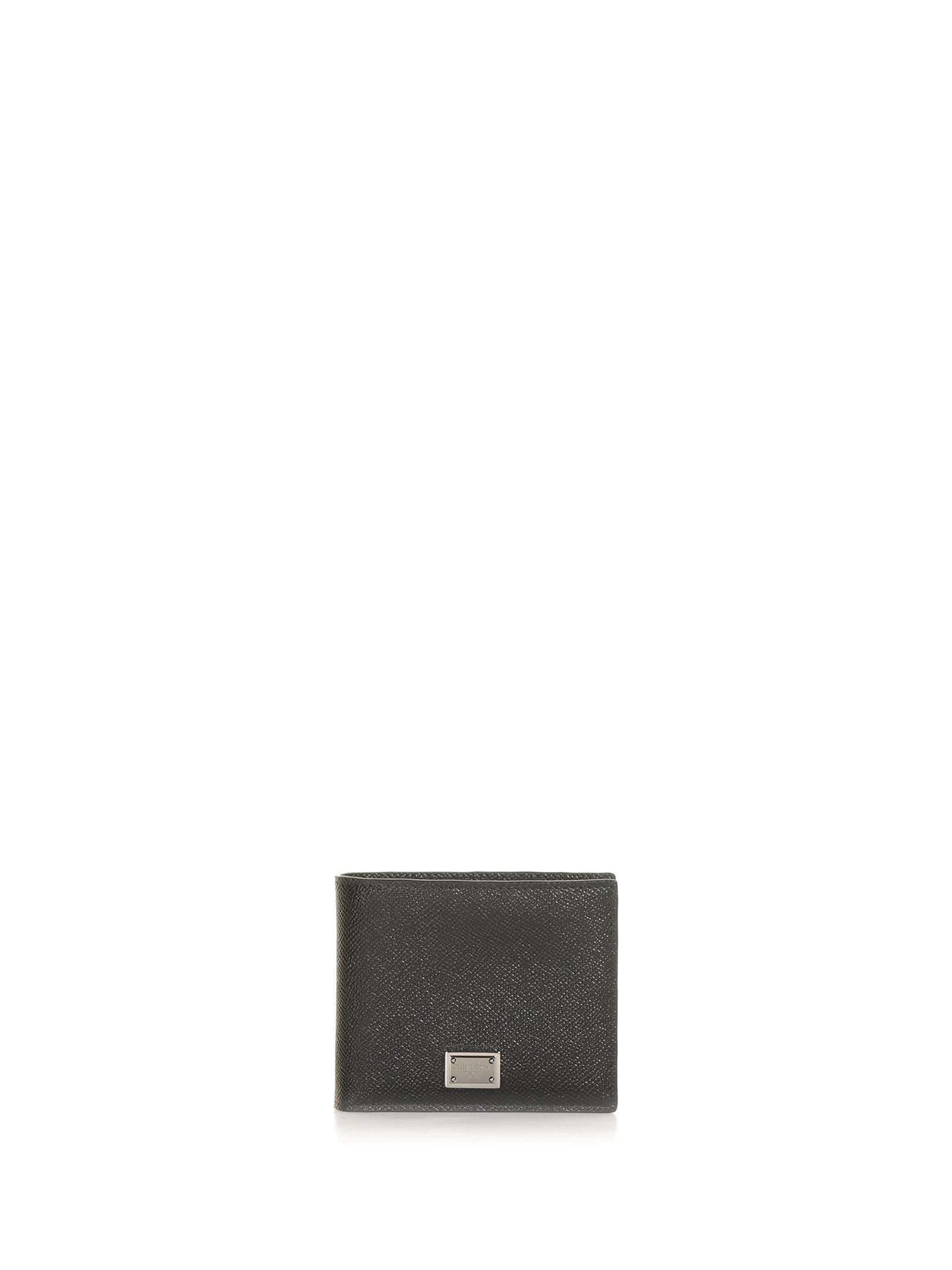 Dolce & Gabbana Leather Wallet With Coin Purse In Nero