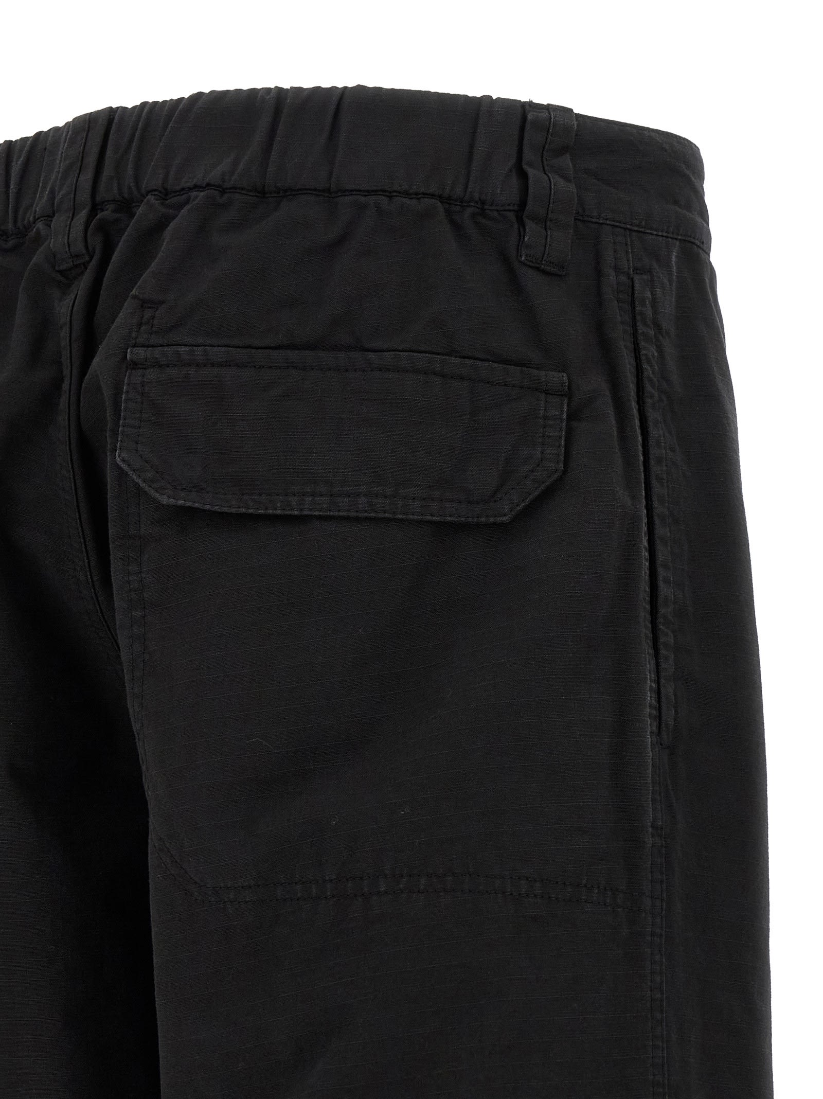 Stone Island Cotton Regular Fit Pants In Black