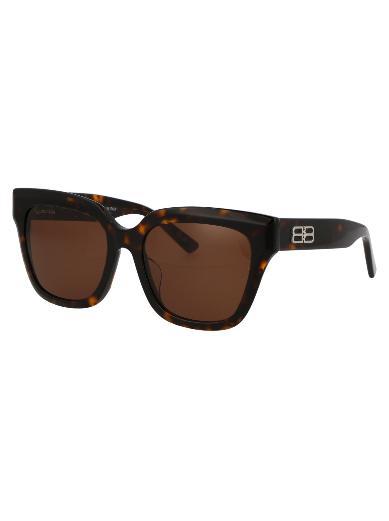 Shop Balenciaga Bb0237sa Sunglasses In 002 Havana Havana Brown