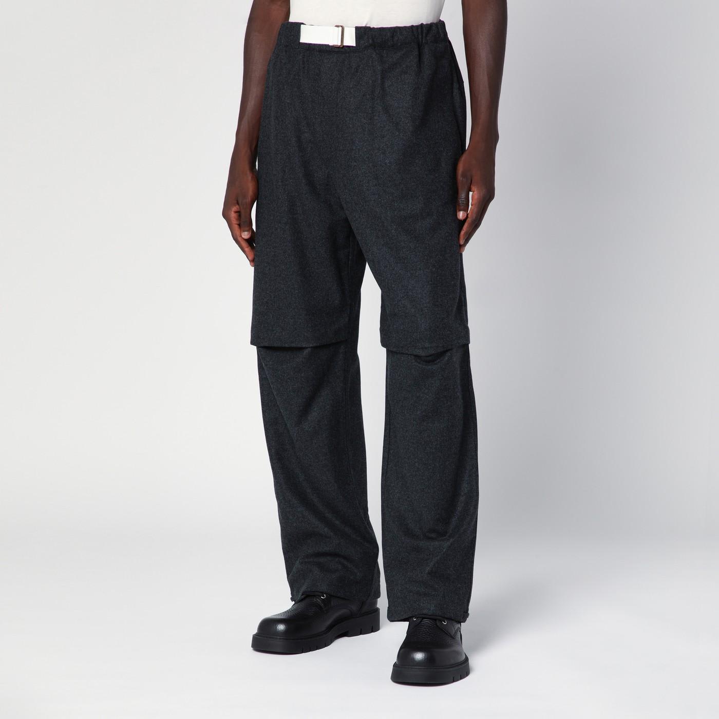 Darkpark Straight-leg Wool Track Pants In Grigio