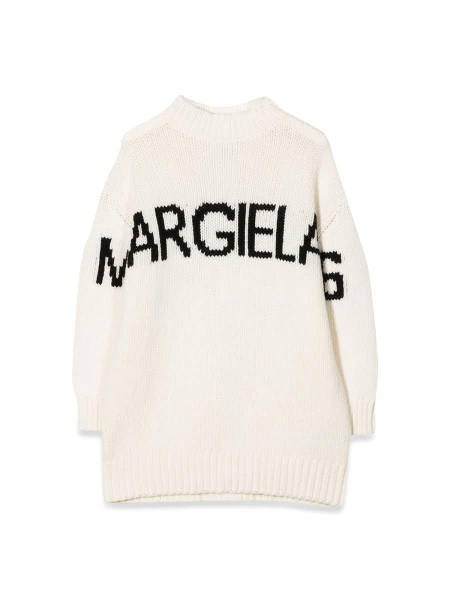 Shop Mm6 Maison Margiela M/l Dress In Ivory