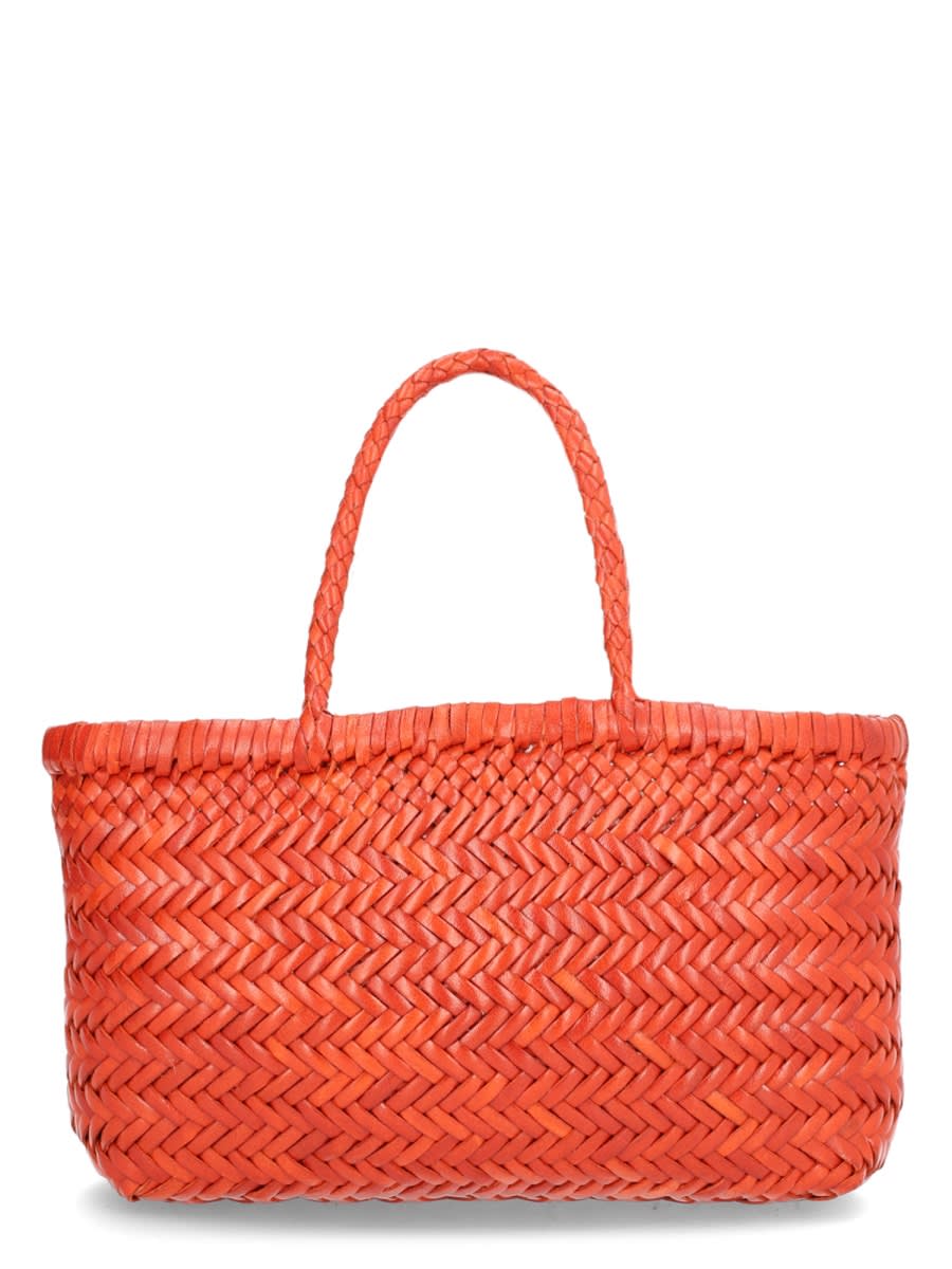 Dragon Diffusion Flat Gora Mini Bag In Orange