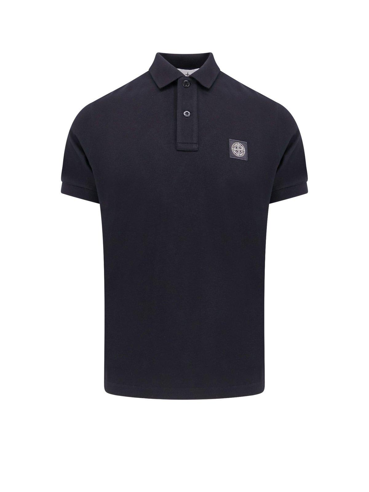 Logo Patch Short-sleeved Polo Shirt