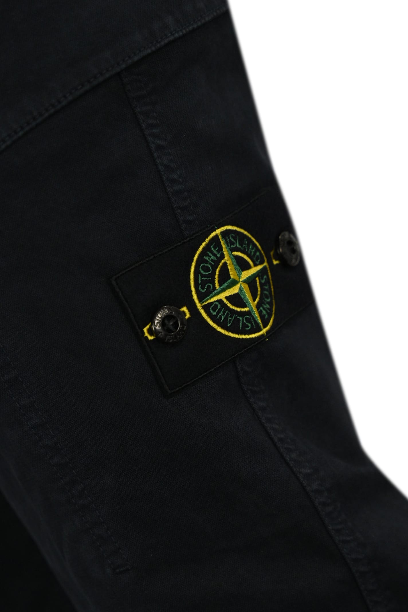 Shop Stone Island 301l1 Cargo Trousers In Twill In Navy Blue