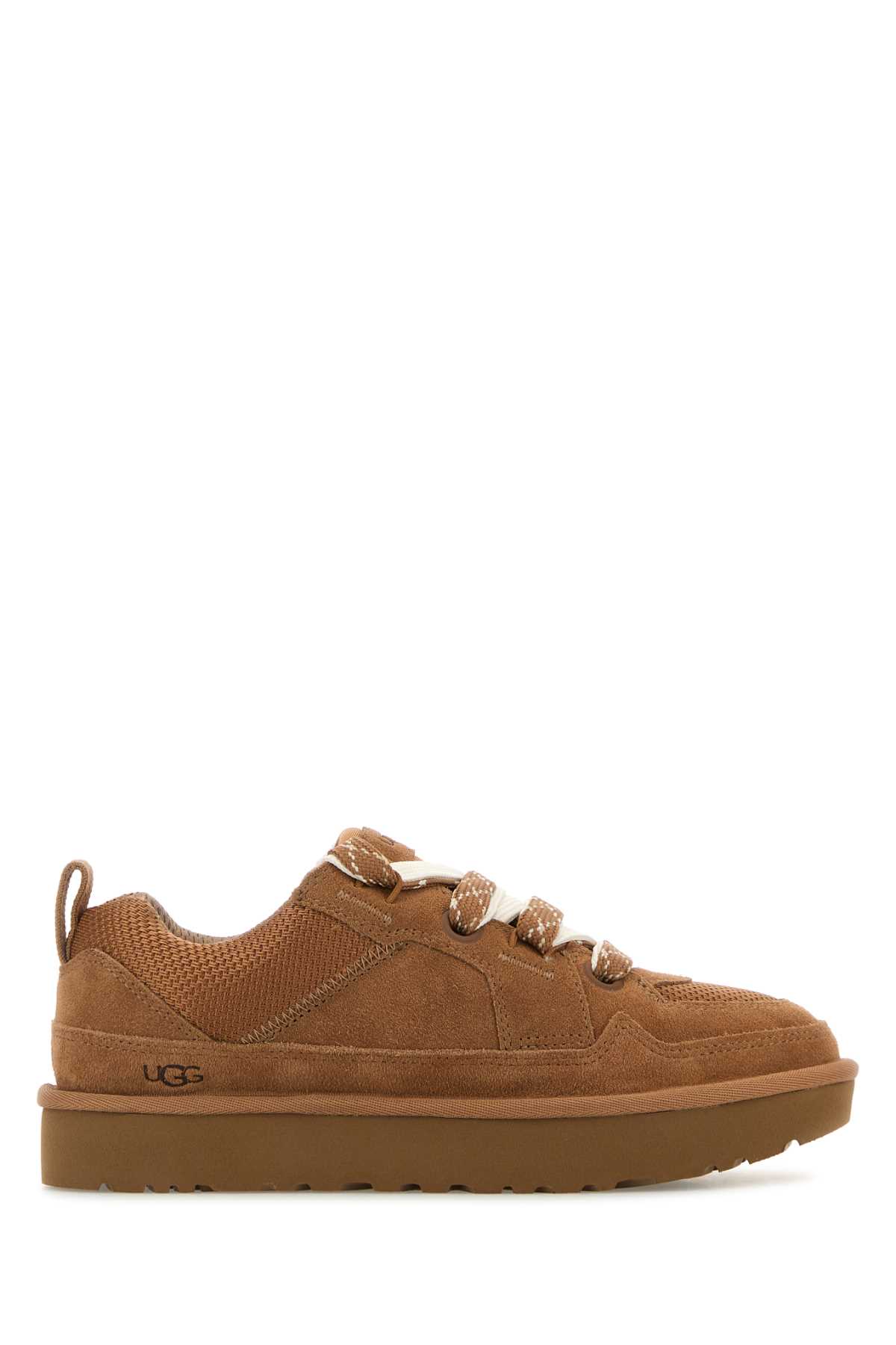 Biscuit Suede And Mesh Lowmel Sneakers