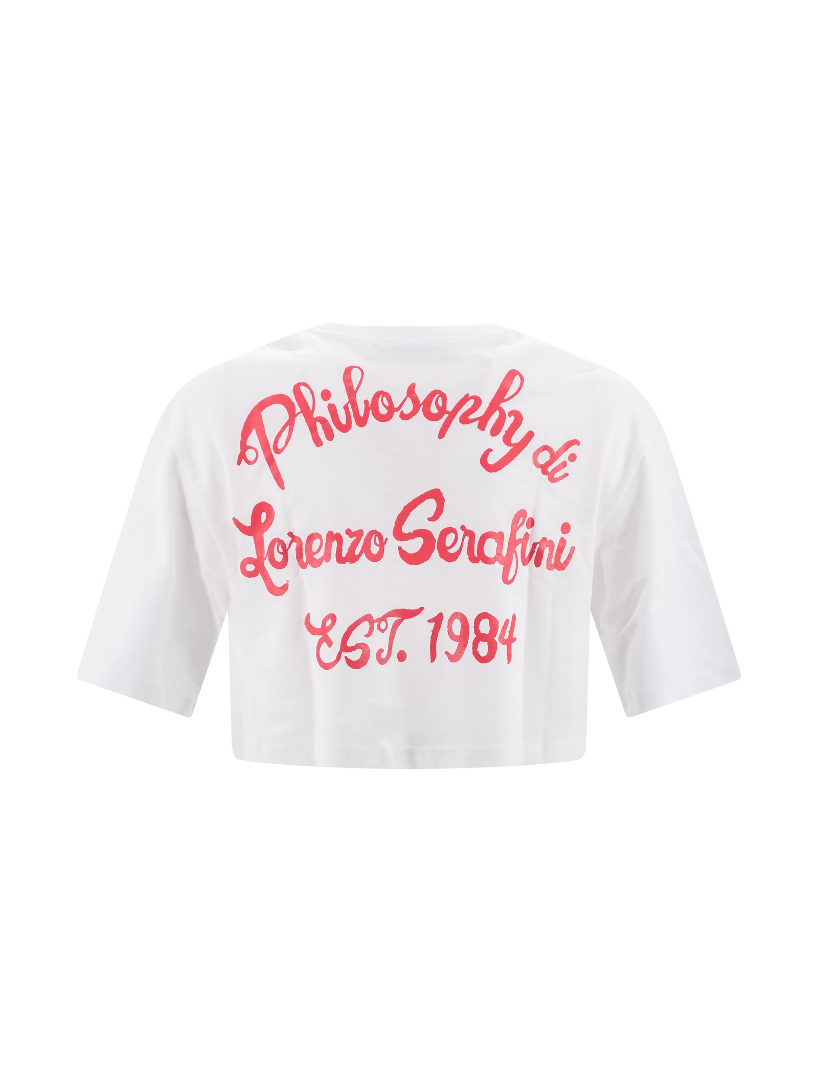 Shop Philosophy Di Lorenzo Serafini Logo-print Sleeveless Cotton T-shirt In White