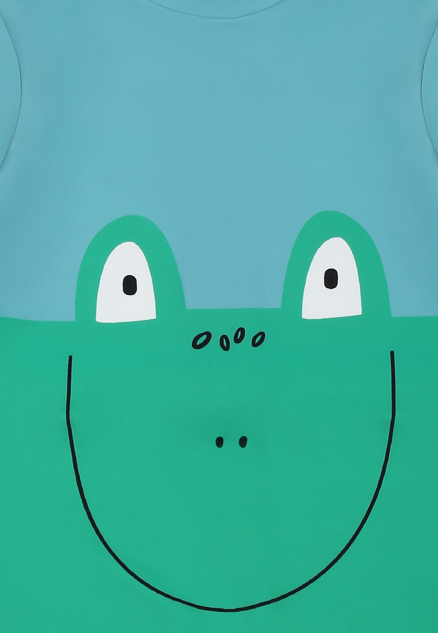 Shop Stella Mccartney Green Anti Uv Romper For Baby Boy With Frog