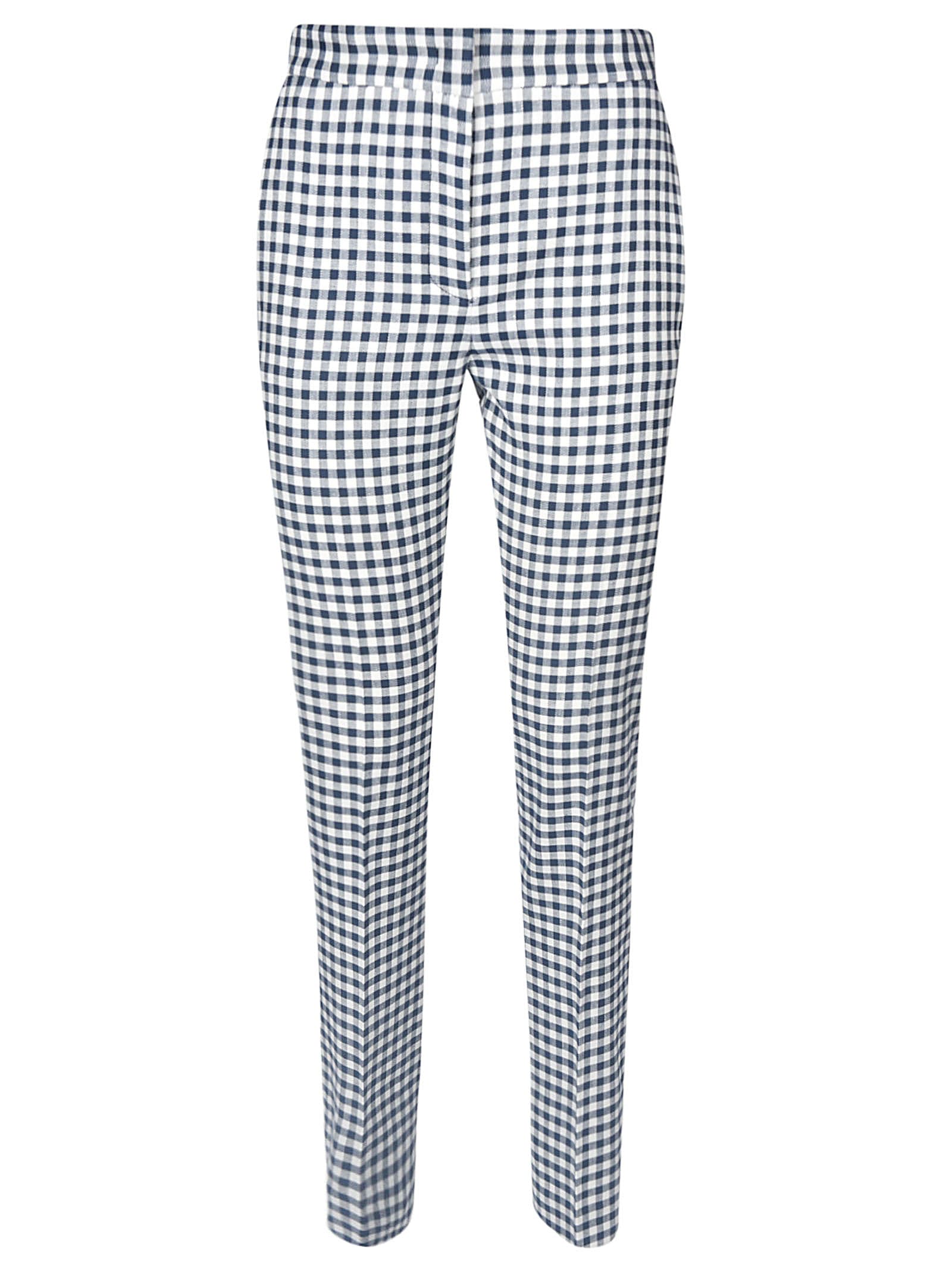 ALBERTA FERRETTI CHECKED TROUSERS,11239993