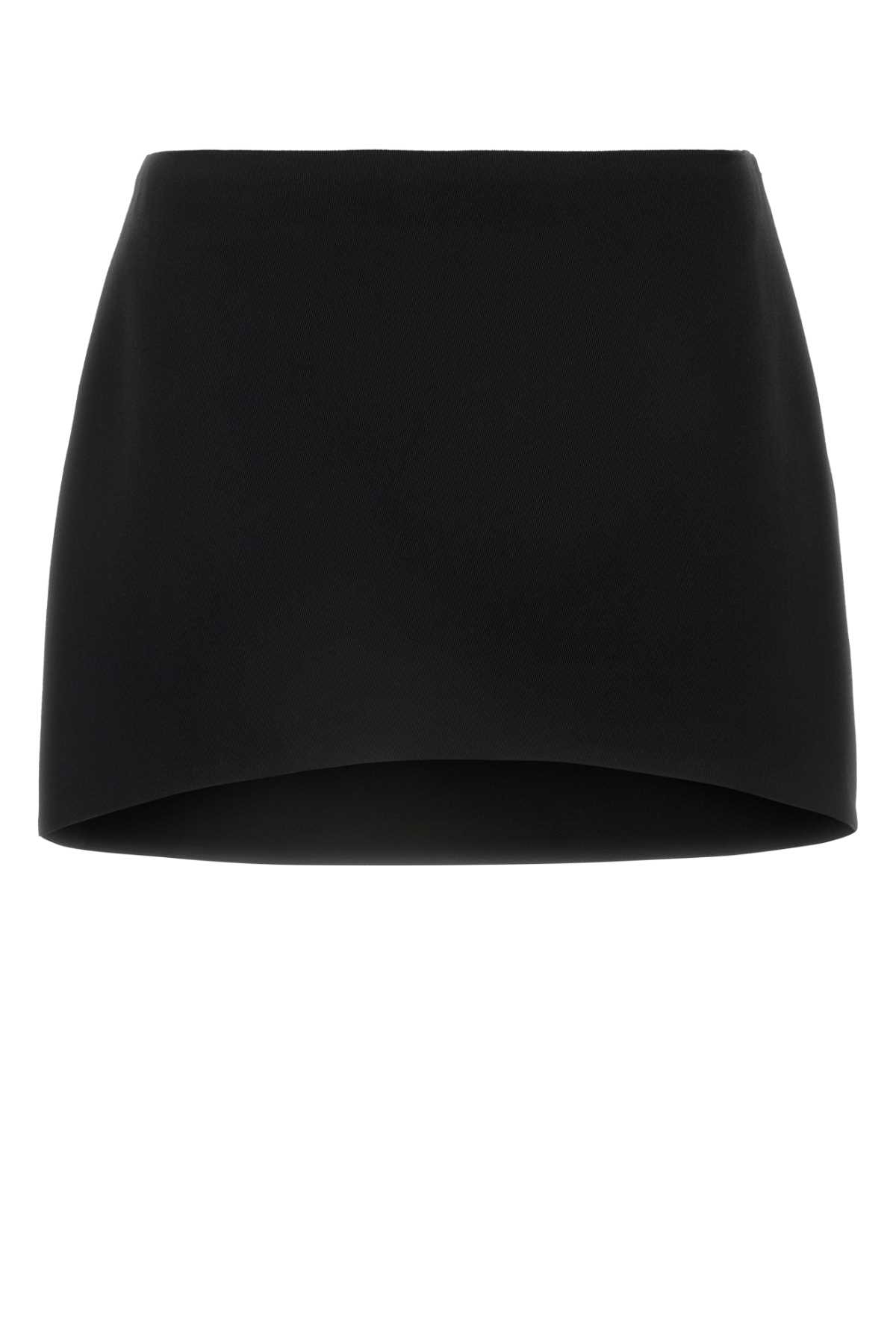 GIVENCHY BLACK WOOL MINI SKIRT 