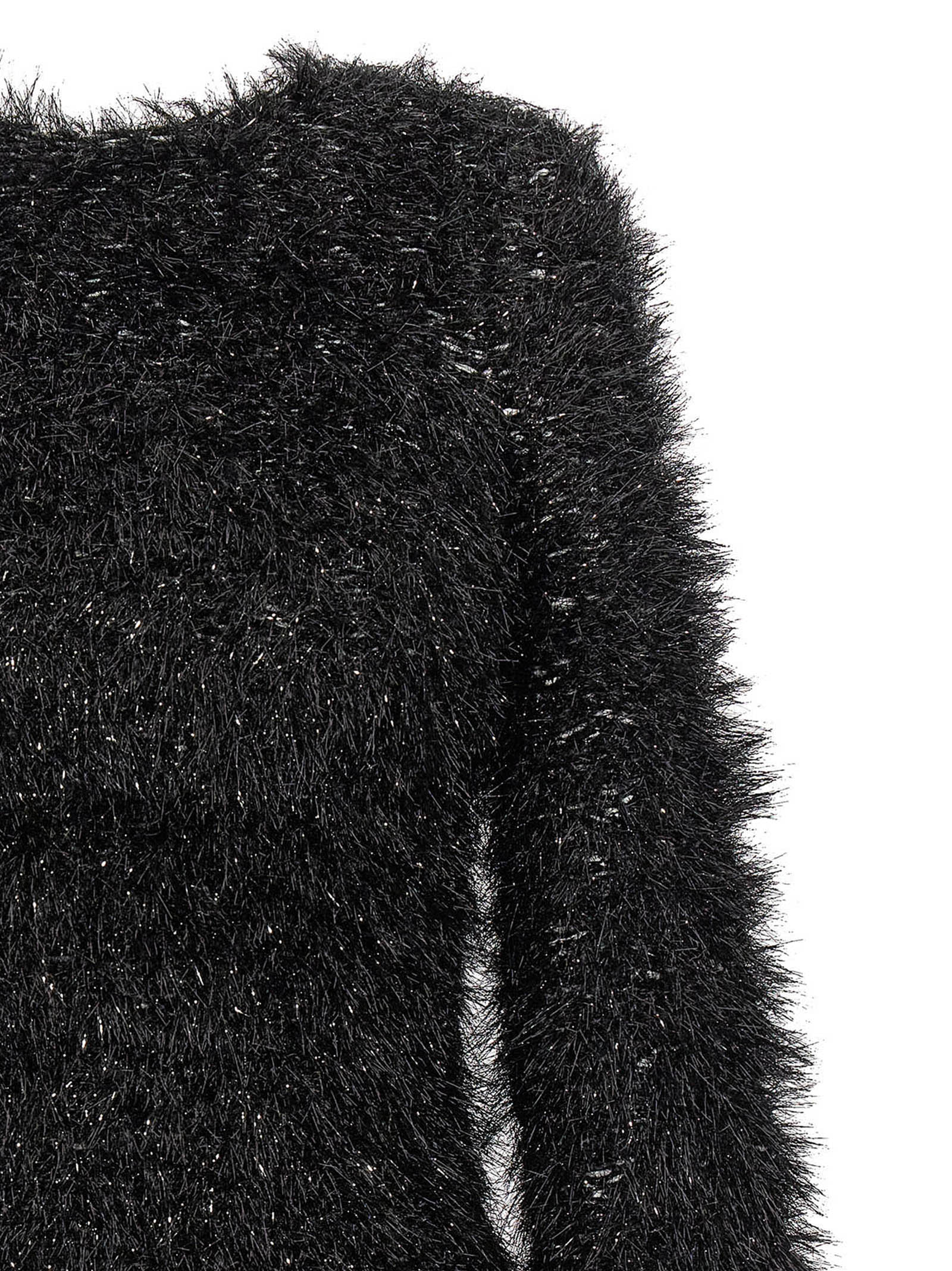Shop Victoria Beckham Cut-out Lurex Sweater In Black