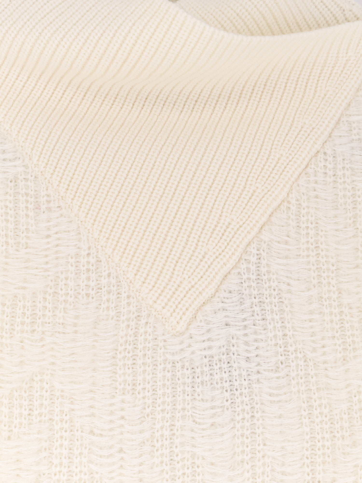 Hugo Boss Fisura Wool And Mohair Sweater In Neutral