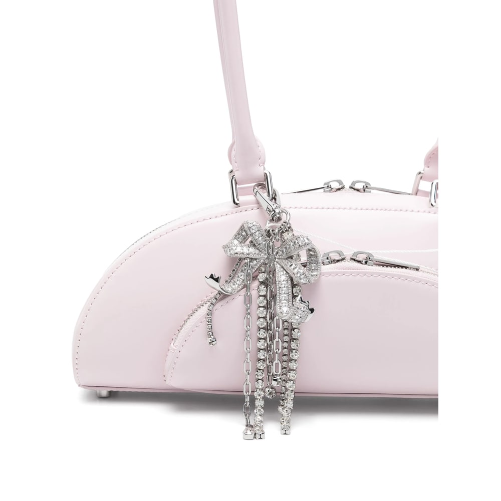 Self-portrait 'curved Charm' Shoulder Bag Self Portrait In Pink