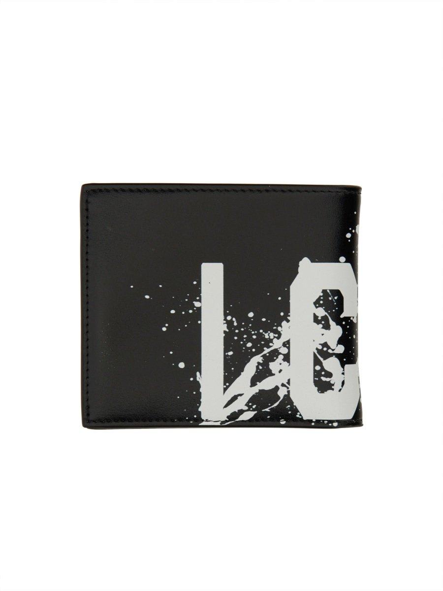 Shop Dsquared2 Logo-printed Bi-fold Wallet In Black