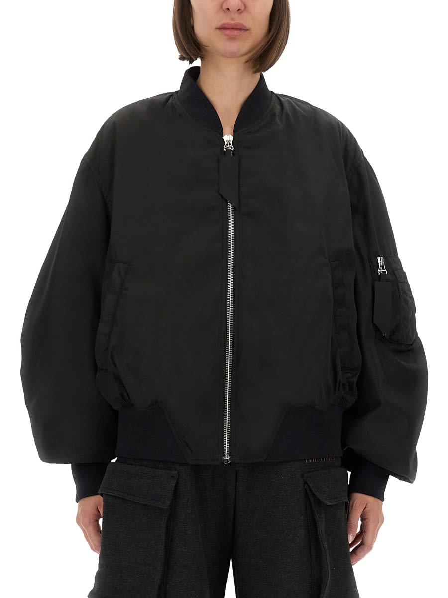 Attico Zip-up Bomber Jacket In Multi