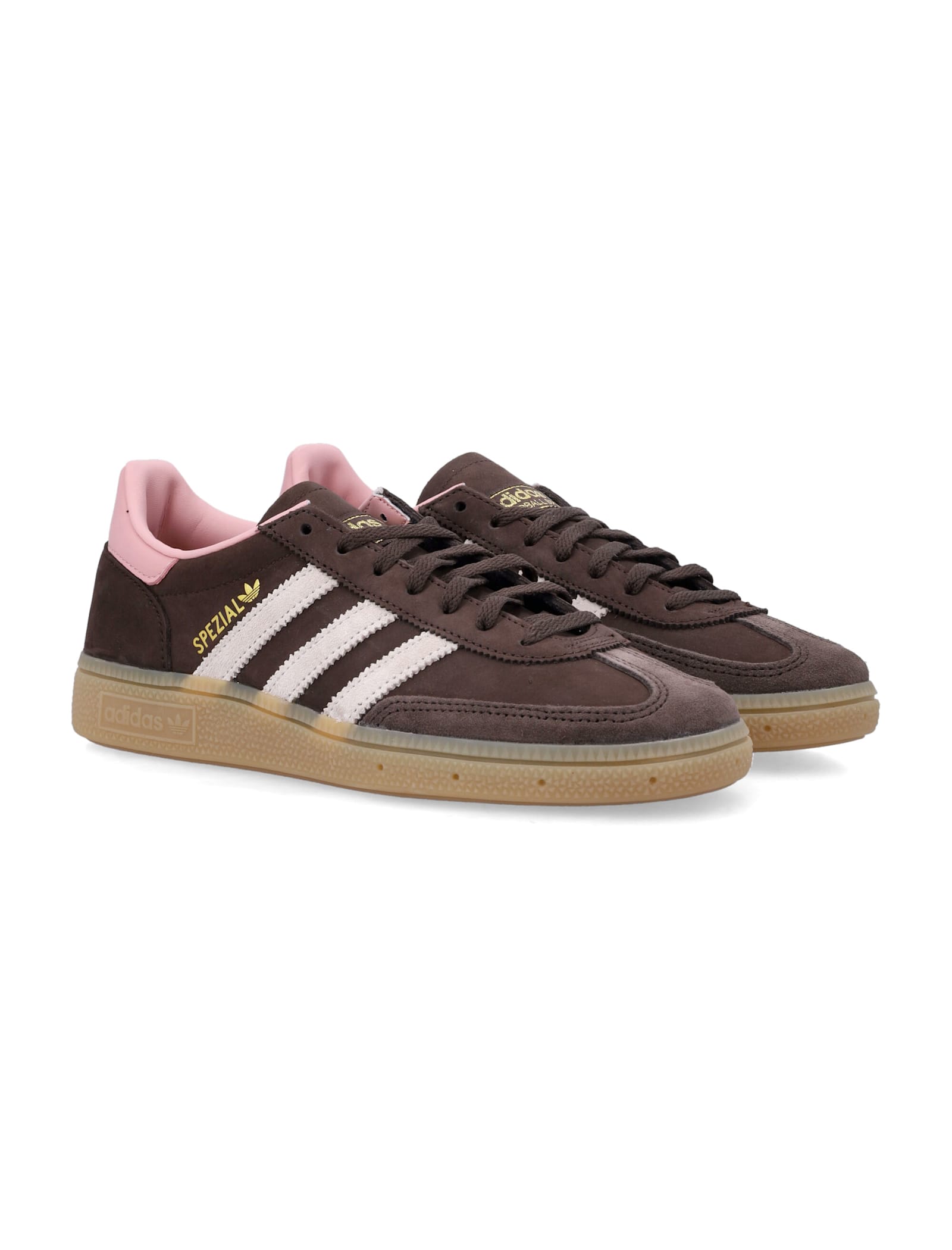 Adidas Originals Adidas Handball Spezial Brown And Pink Sneakers In Brown