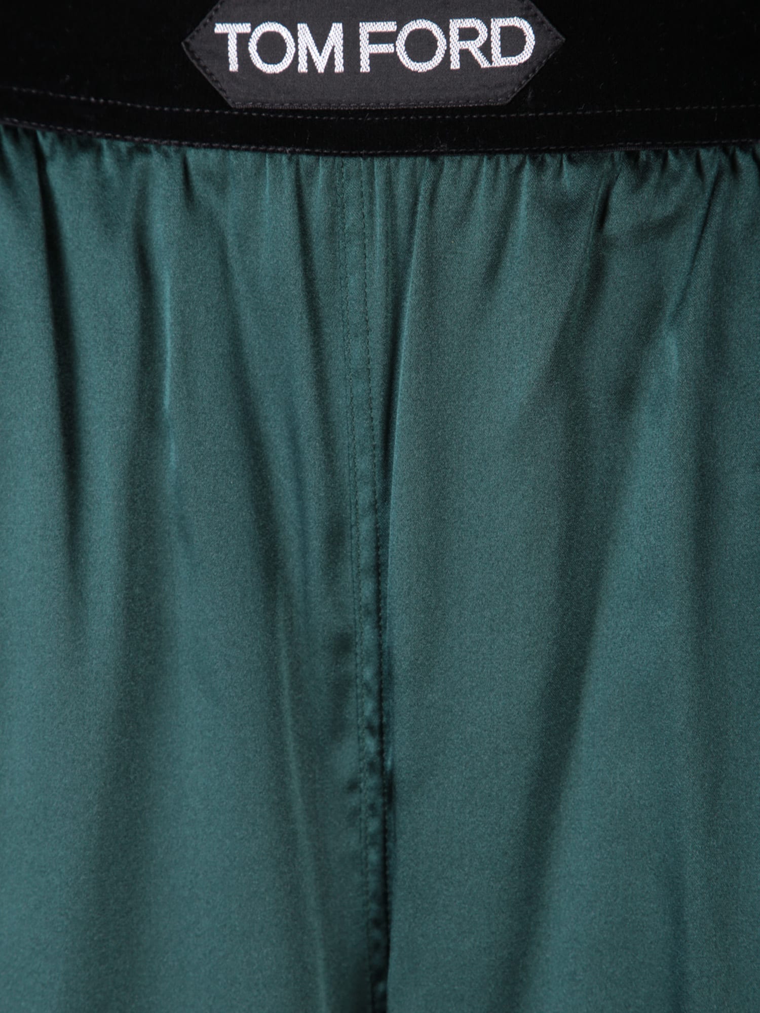 Shop Tom Ford Green Silk Pants