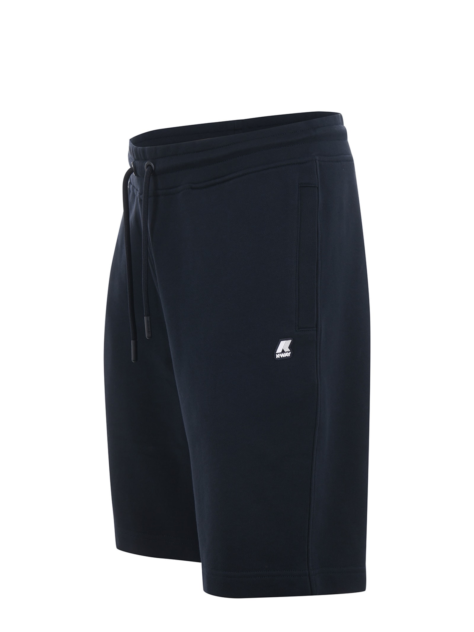 Shop K-way Shorts In Blu Scuro