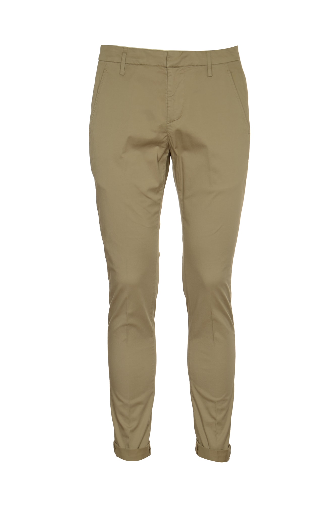 Shop Dondup Concealed Trousers In Sand