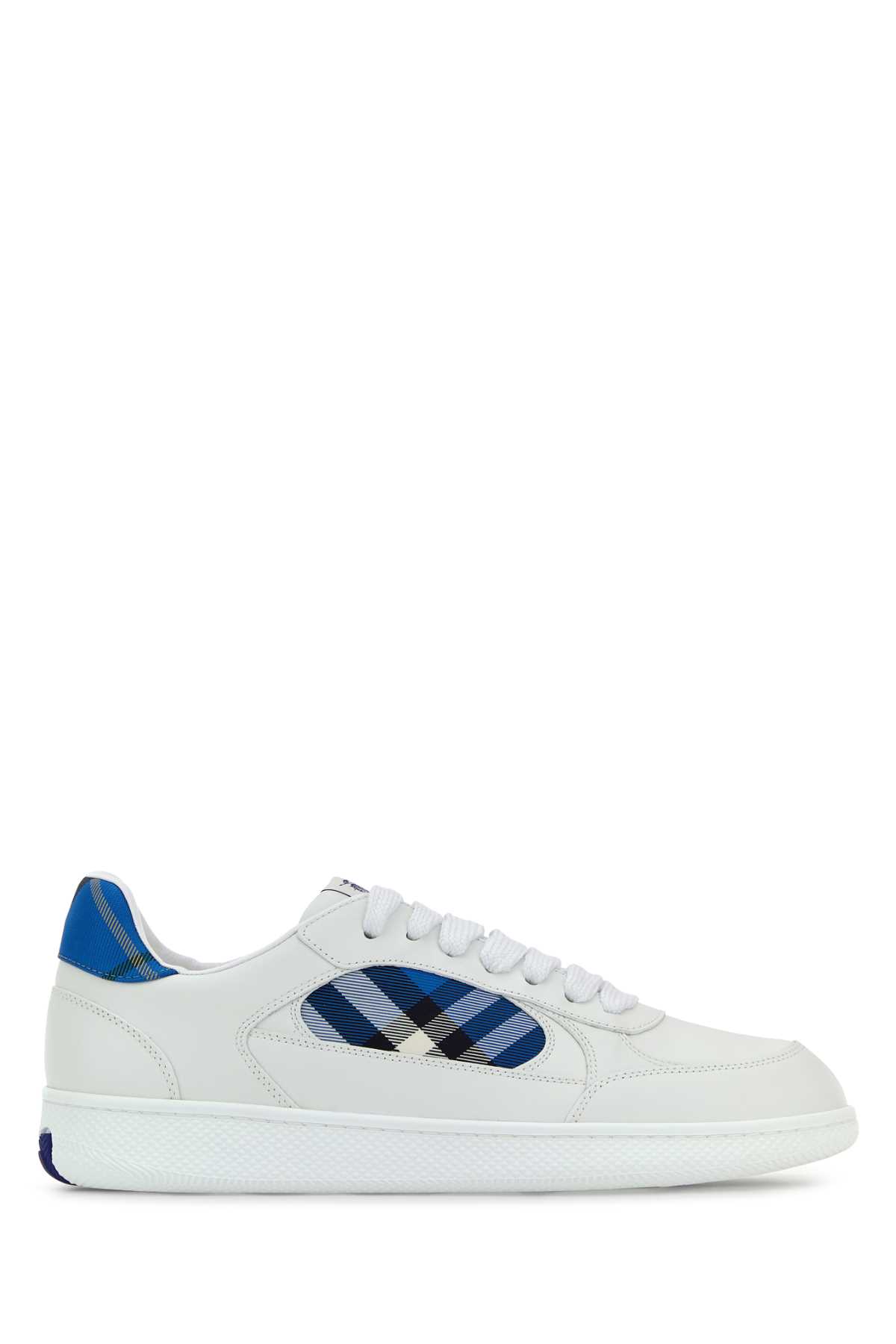 Burberry White Leather Terrace Sneakers