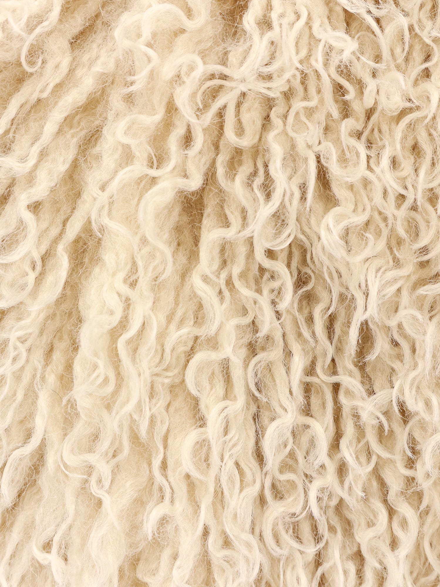 Hugo Boss Cropped Faux Fur Jacket Featuring Collar In Multi