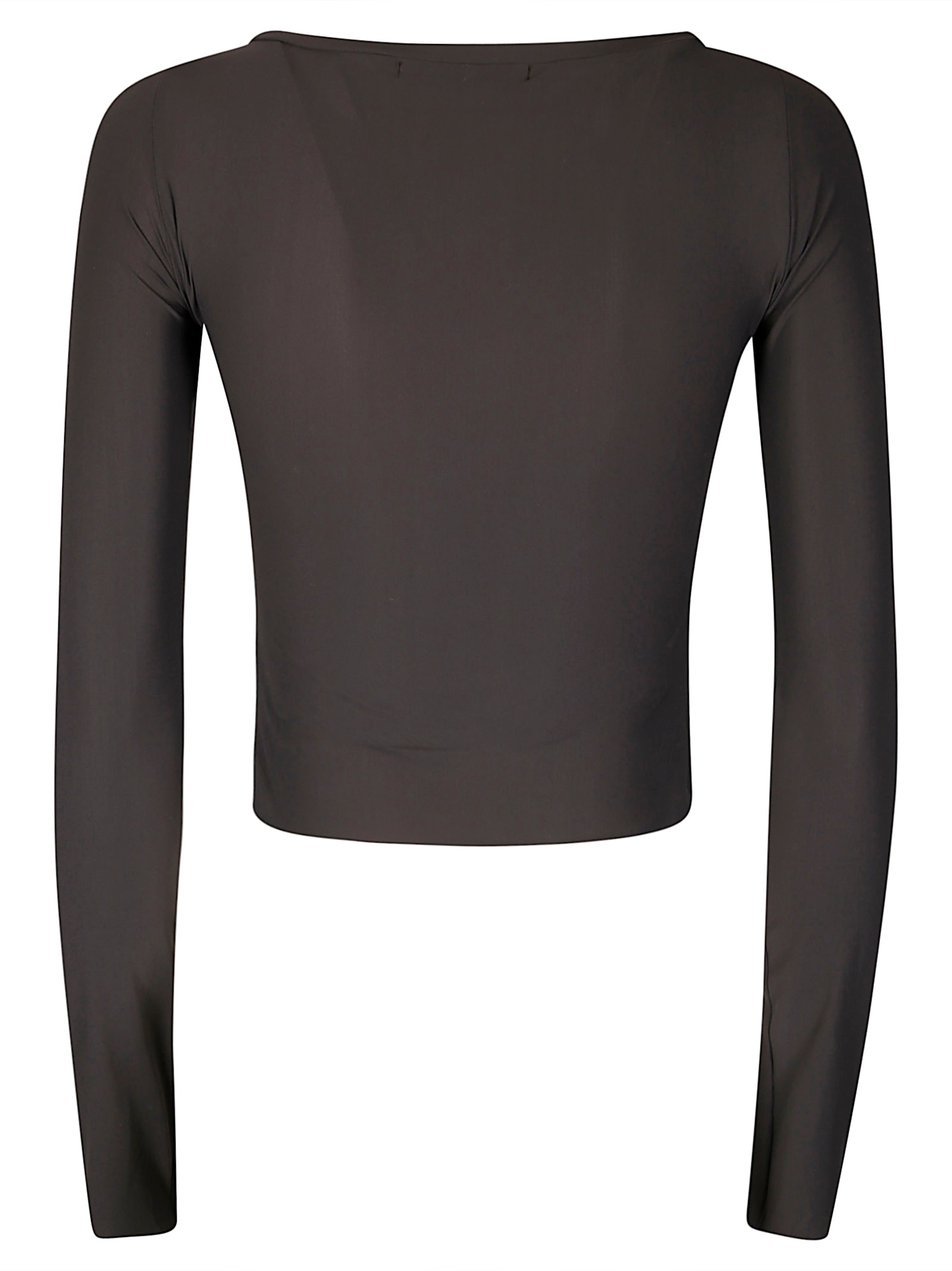 Ottolinger Top Sculpted Donut Longsleeve In Brown