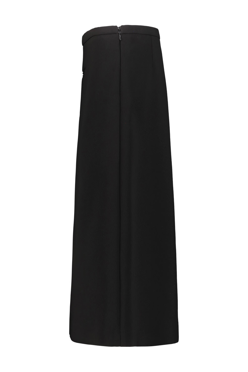 Shop Courrèges Skirt Zipped Heritage Crepe In Black