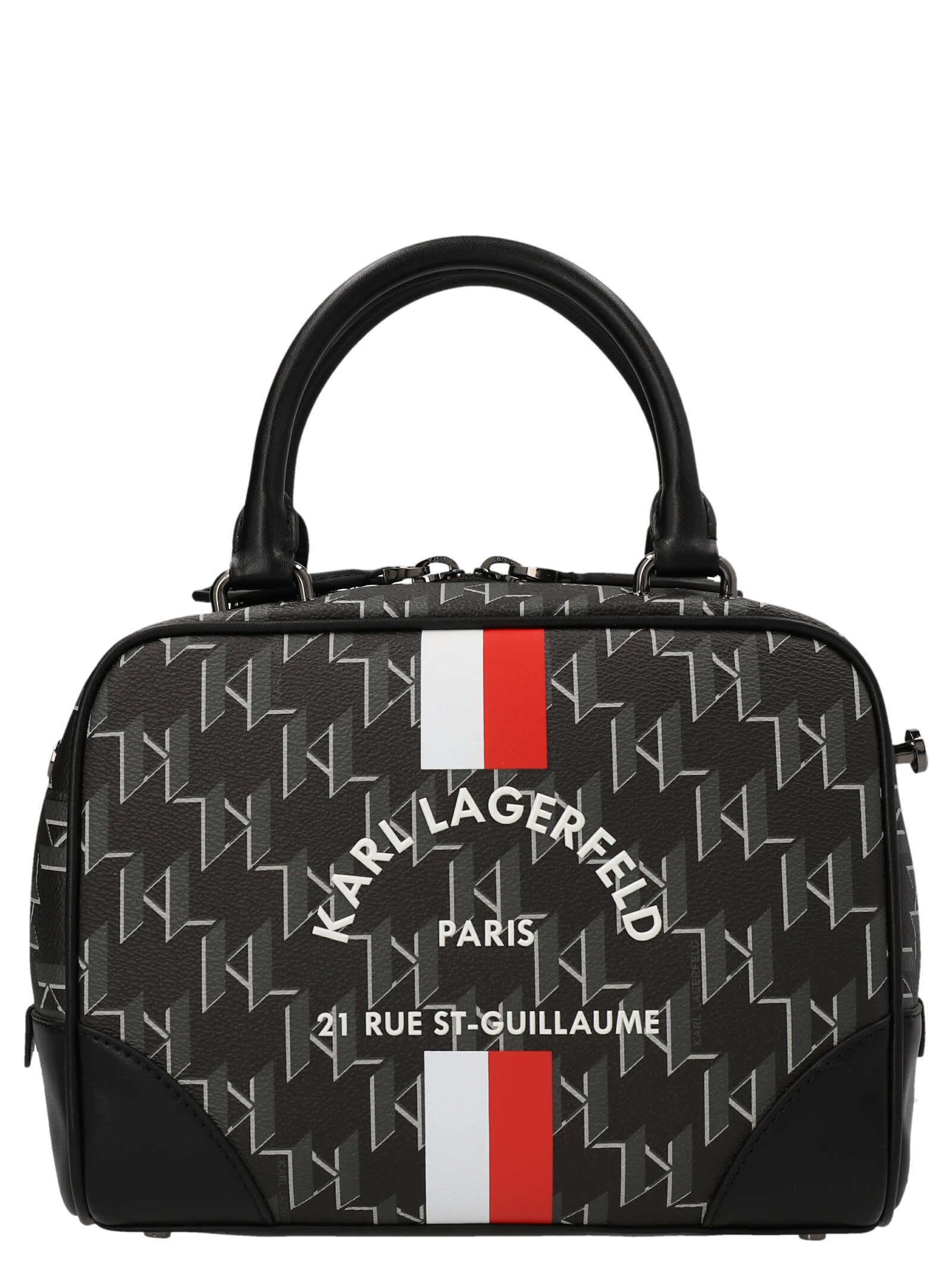 Karl Lagerfeld rue St-guillame Monogram Bowling Handbag